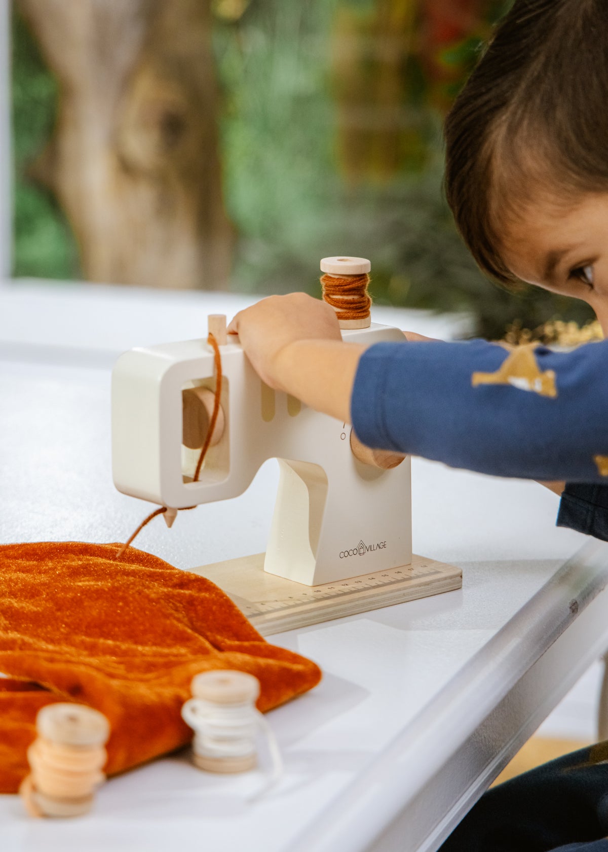 Wooden Sewing Machine Playset – Coco Village