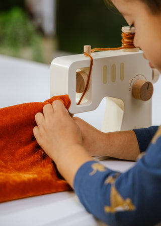 Ensemble de jeu de machine à coudre en bois
