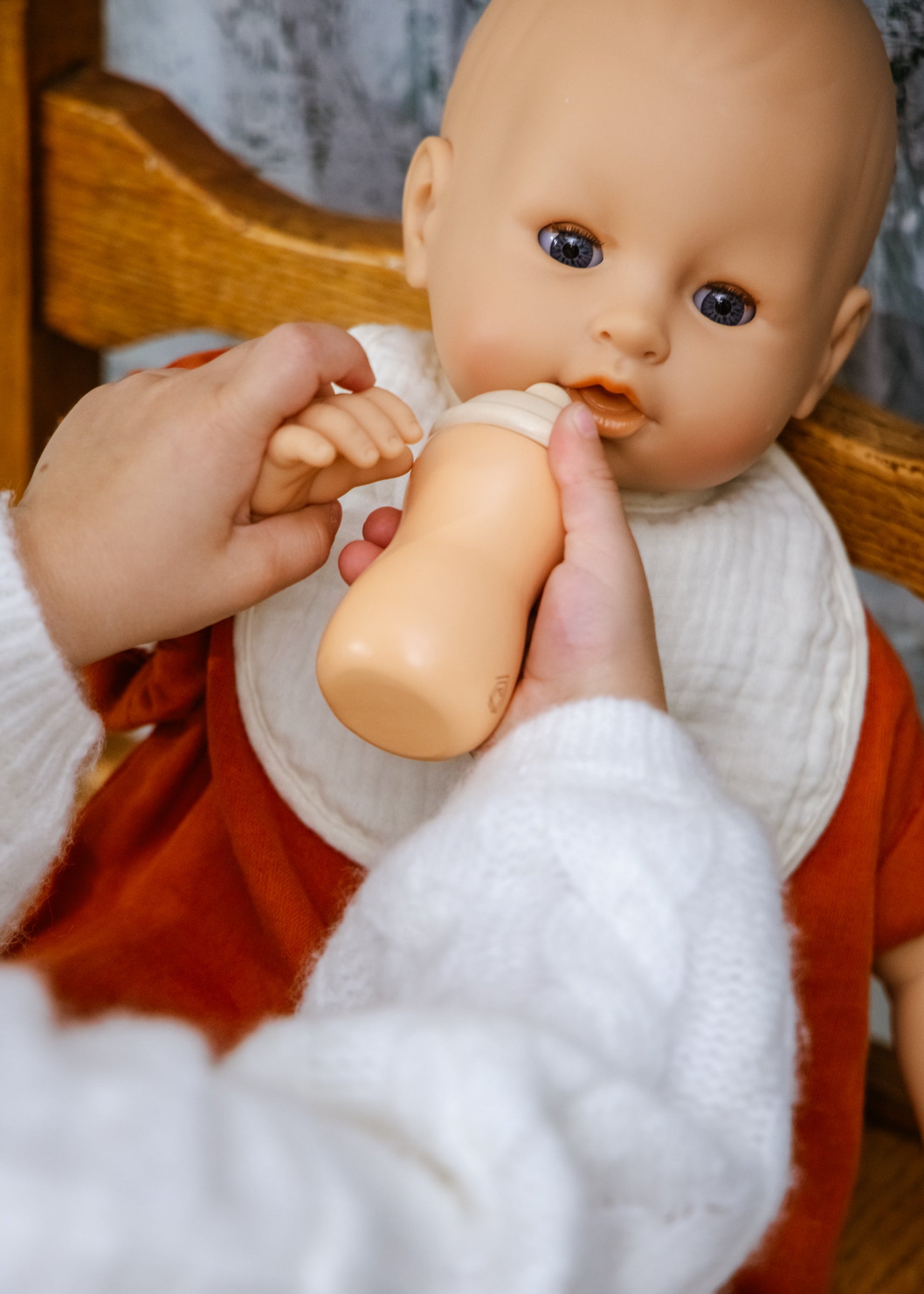 Image of Ensemble d'accessoires pour poupée en bois