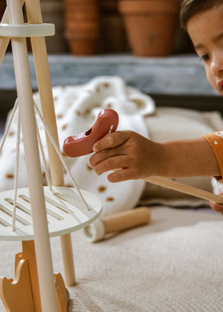 Ensemble de jeu de camping en bois