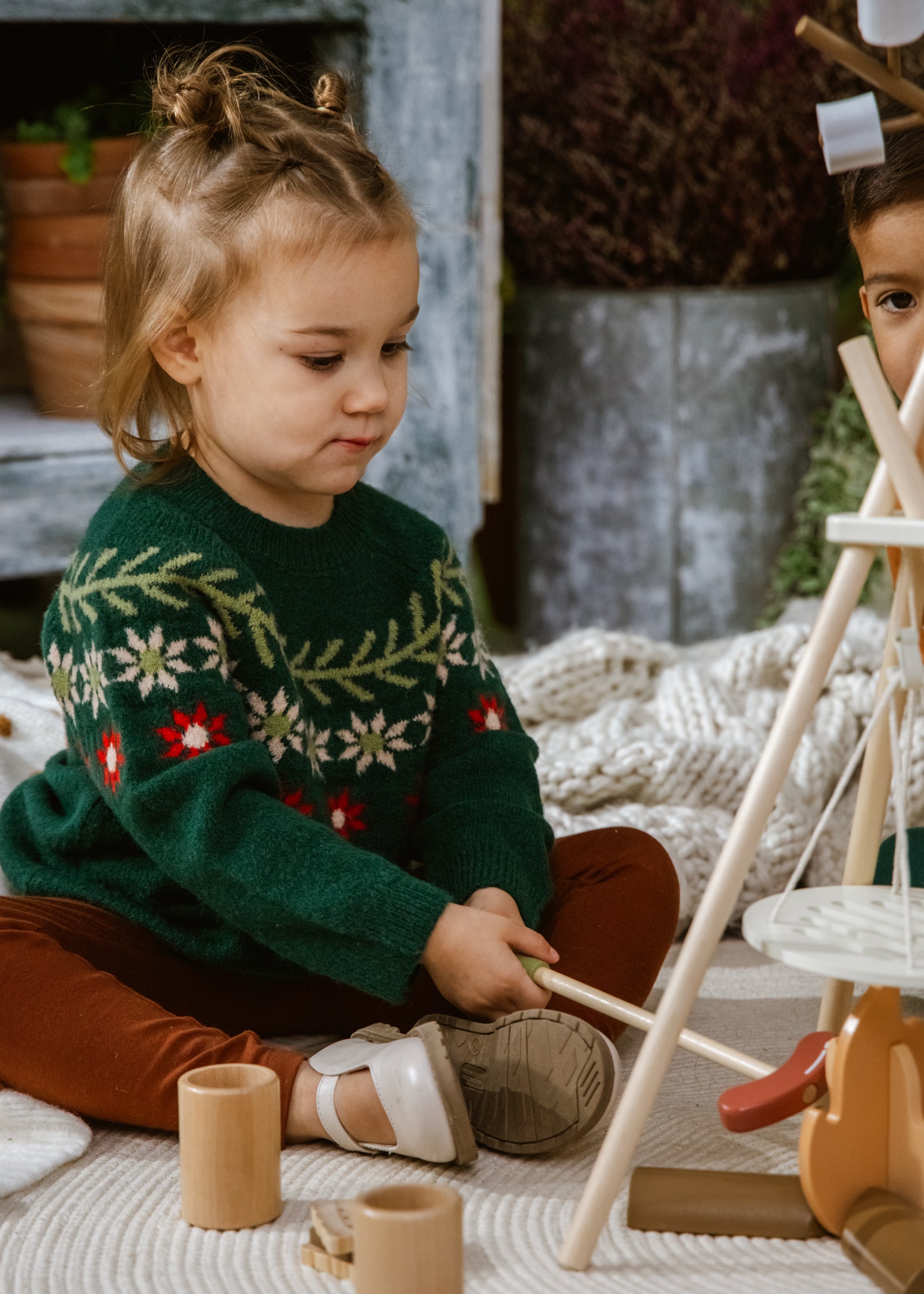 Image of Ensemble de jeu de camping en bois