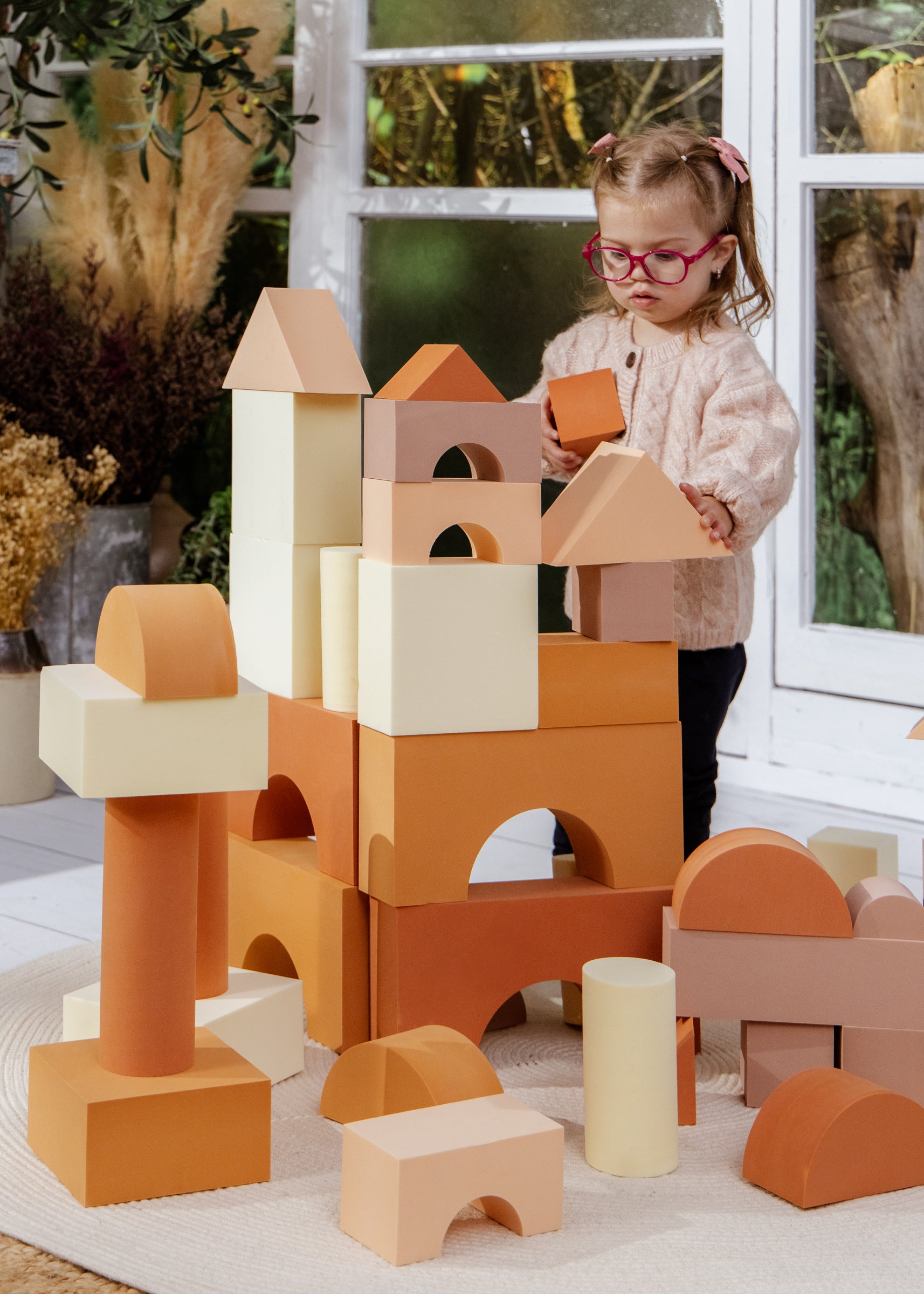 Image of EVA Foam Building Blocks Set - Large (48 pcs)