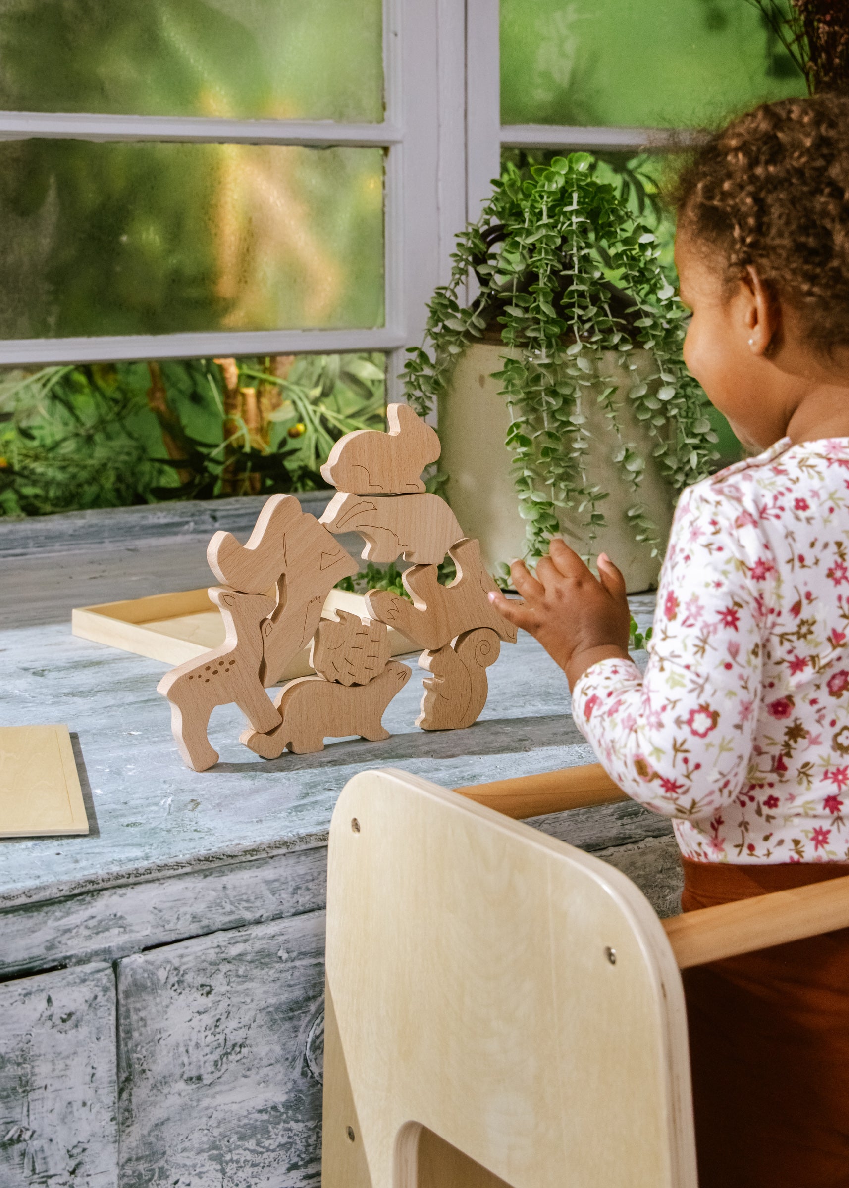Image of Wooden Balance Puzzle - Forest - 8 pieces