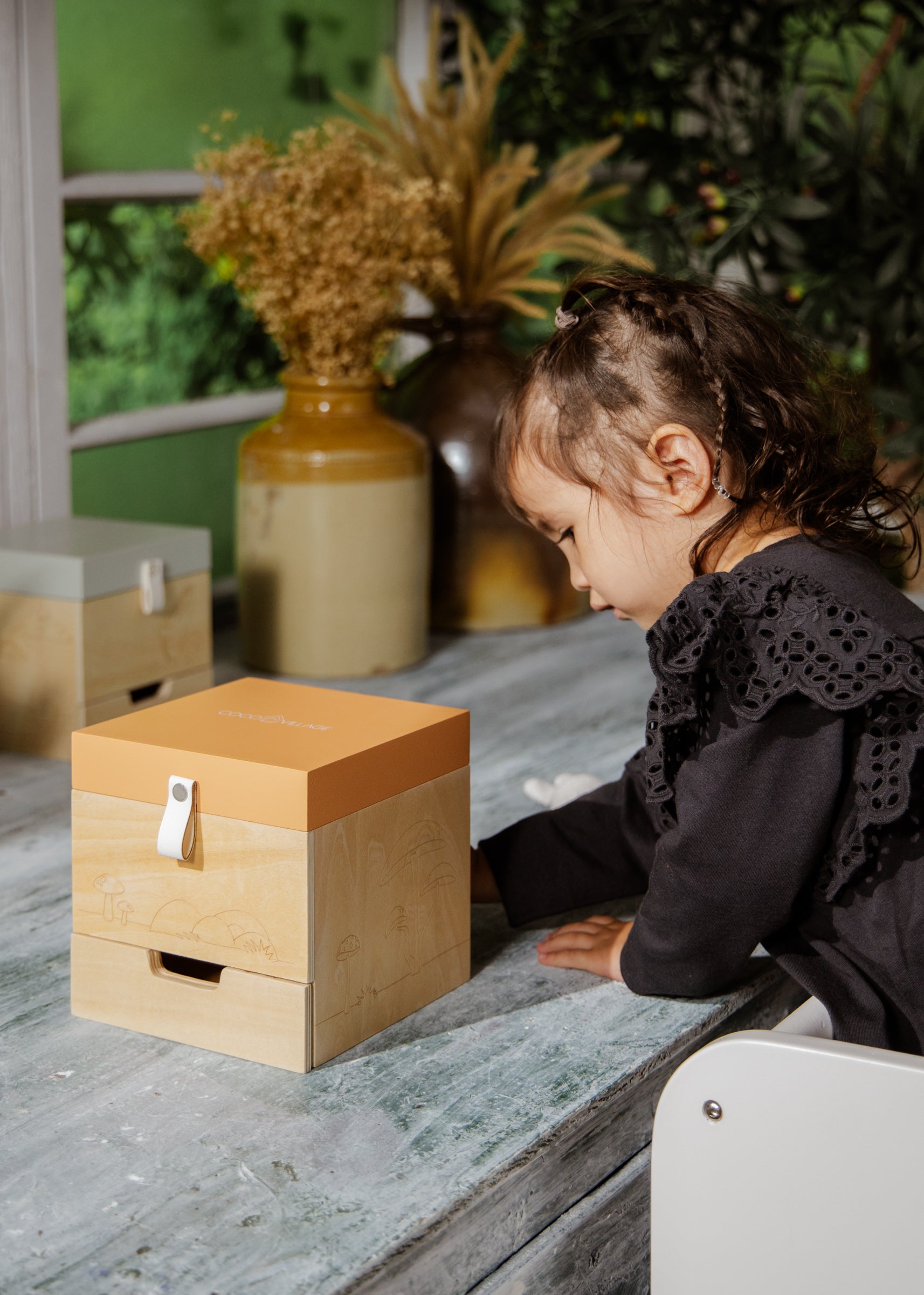 Image of Boîte à souvenirs musicale en bois - Nature