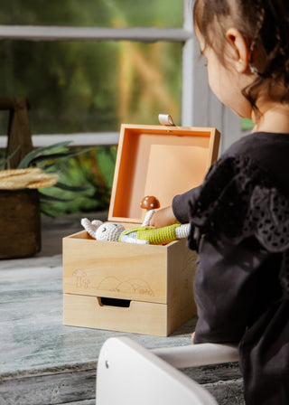 Boîte à souvenirs musicale en bois - Nature