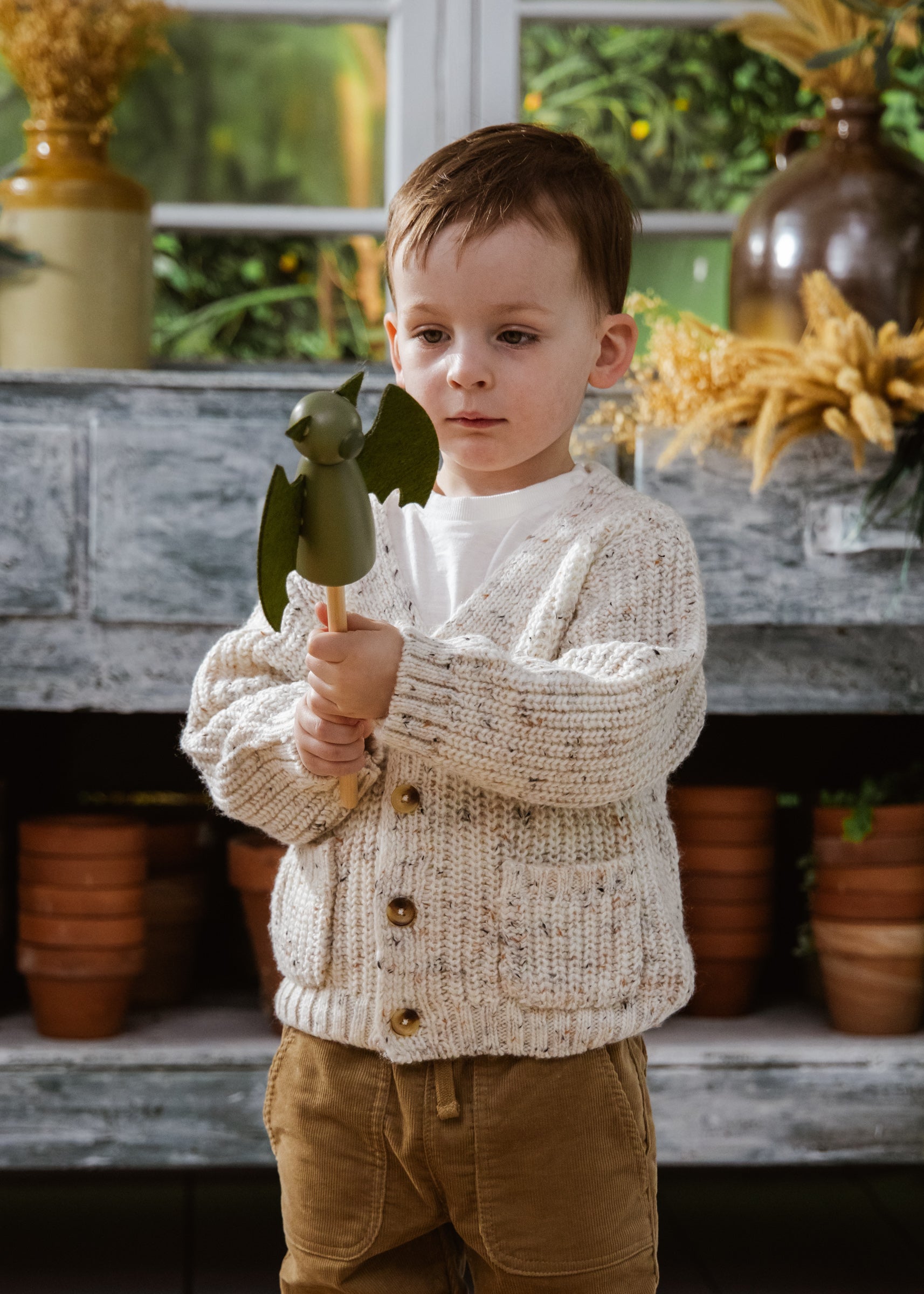 Image of Set of 6 Wooden Puppets