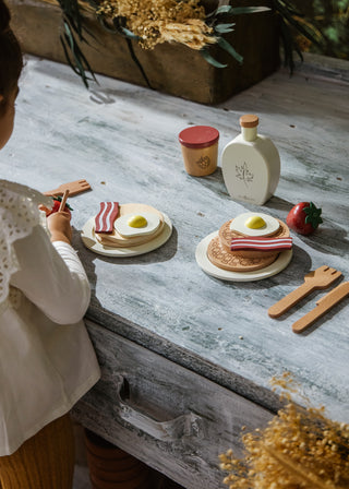 Ensemble de jeu de brunch en bois