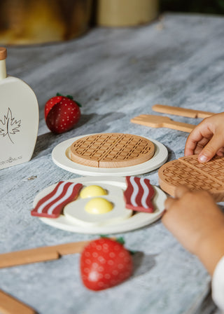 Ensemble de jeu de brunch en bois