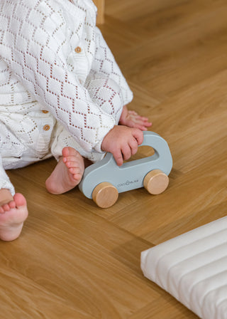 Coffret cadeau de jouets en bois pour bébé : boulier et voiture 