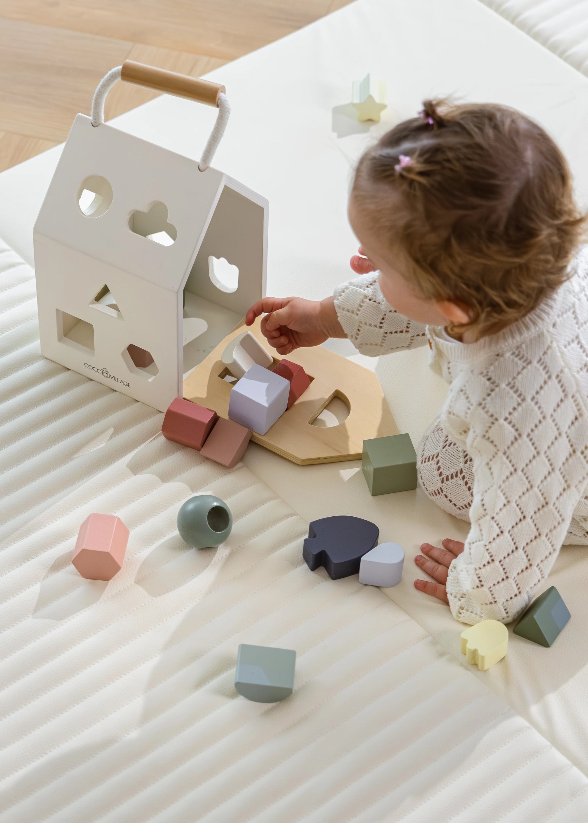 Wooden Shapes Sorting House