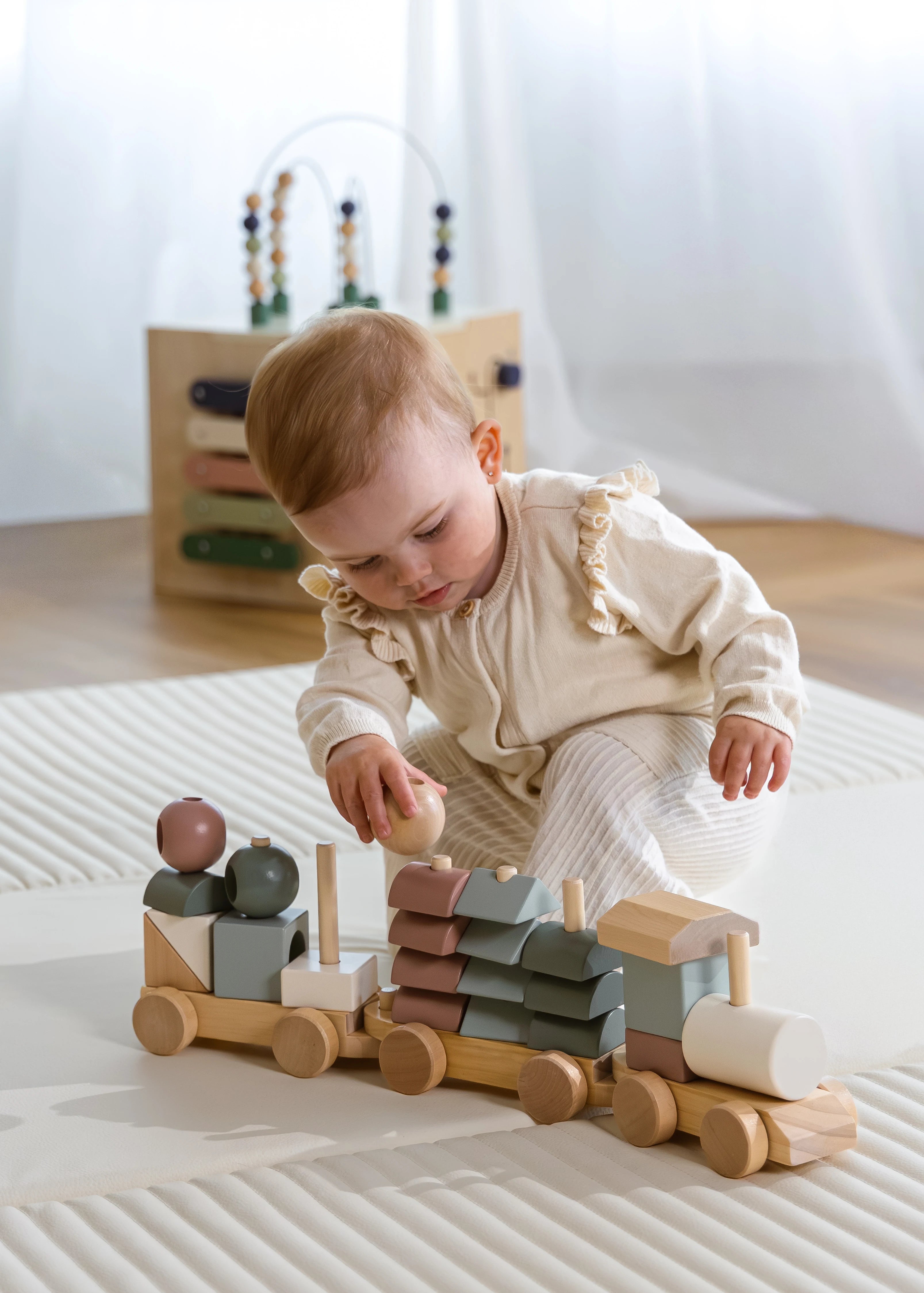 Stack In Train Oversized Wooden Stacking Train – Coco Village