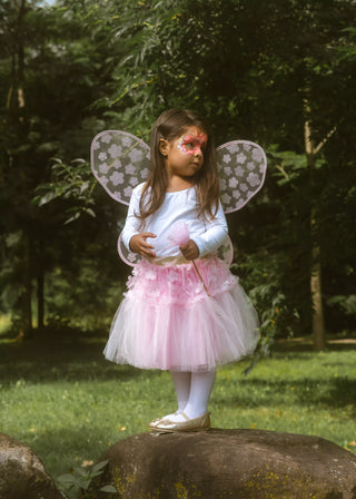 Costume Tutu Fleur, Ailes et Baguette