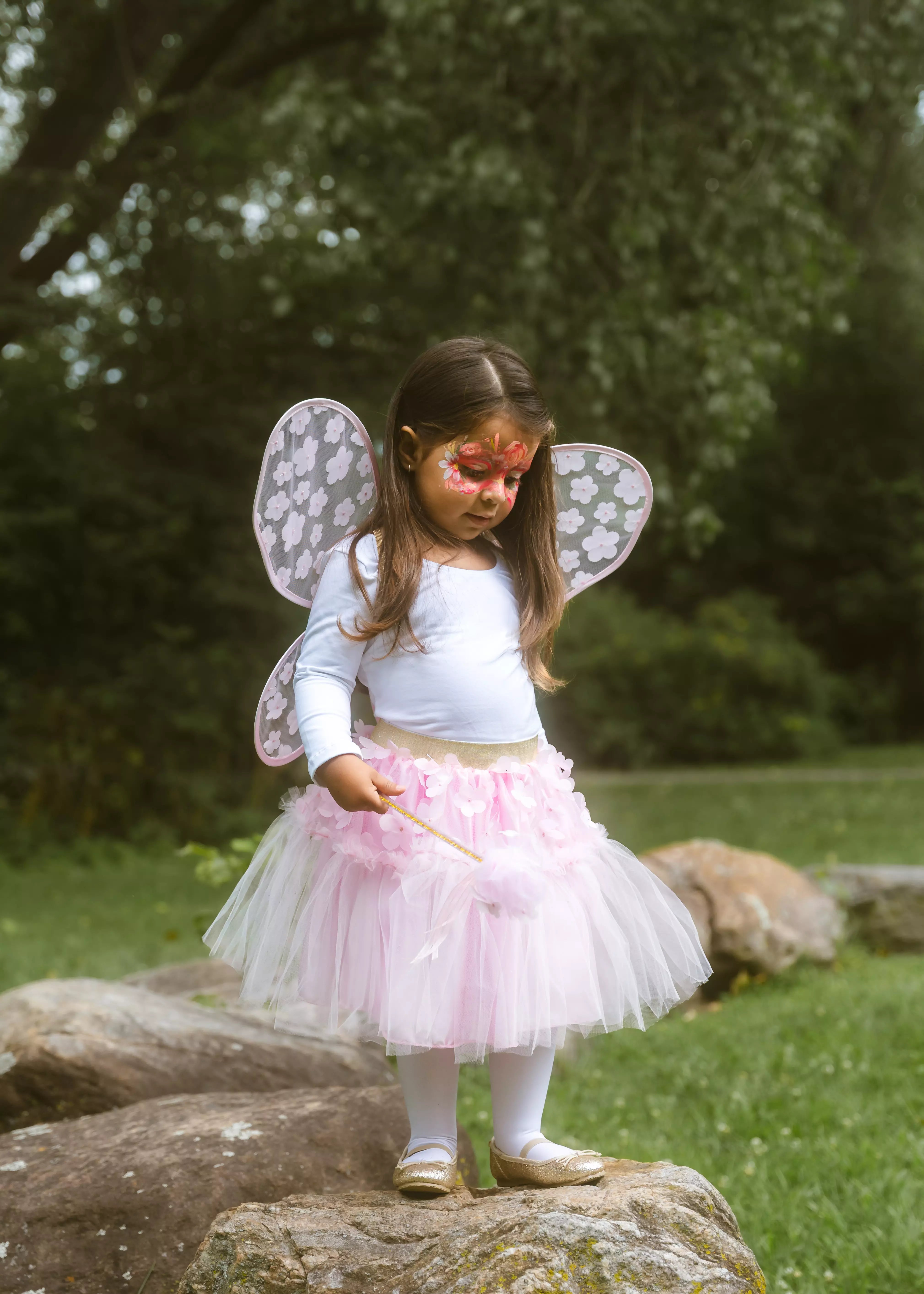 Image of Flower Tutu, Wings & Wand Costume