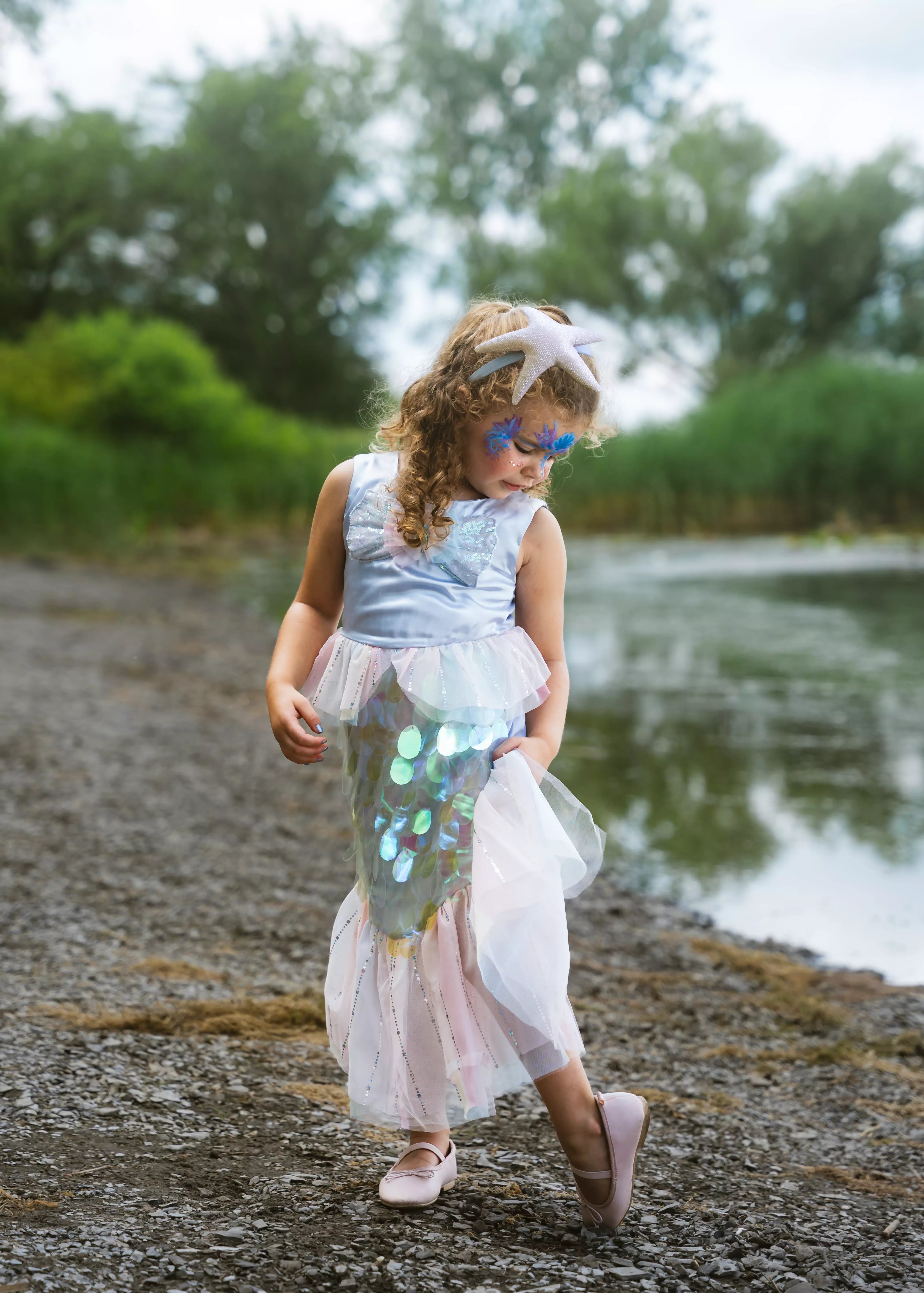 Image of Mermaid Dress & Starfish Headband