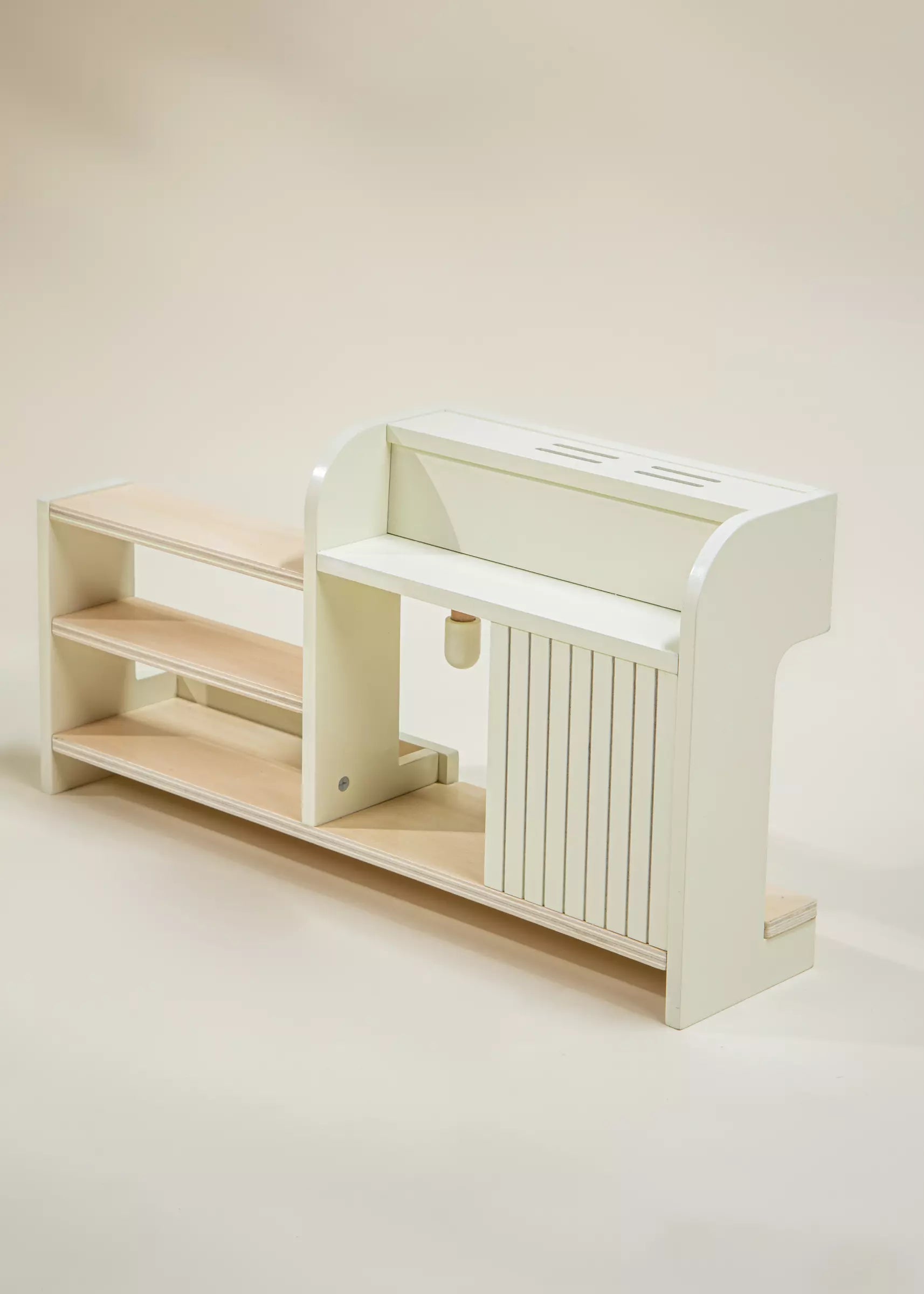 Image of Ensemble de station café en bois & accessoires