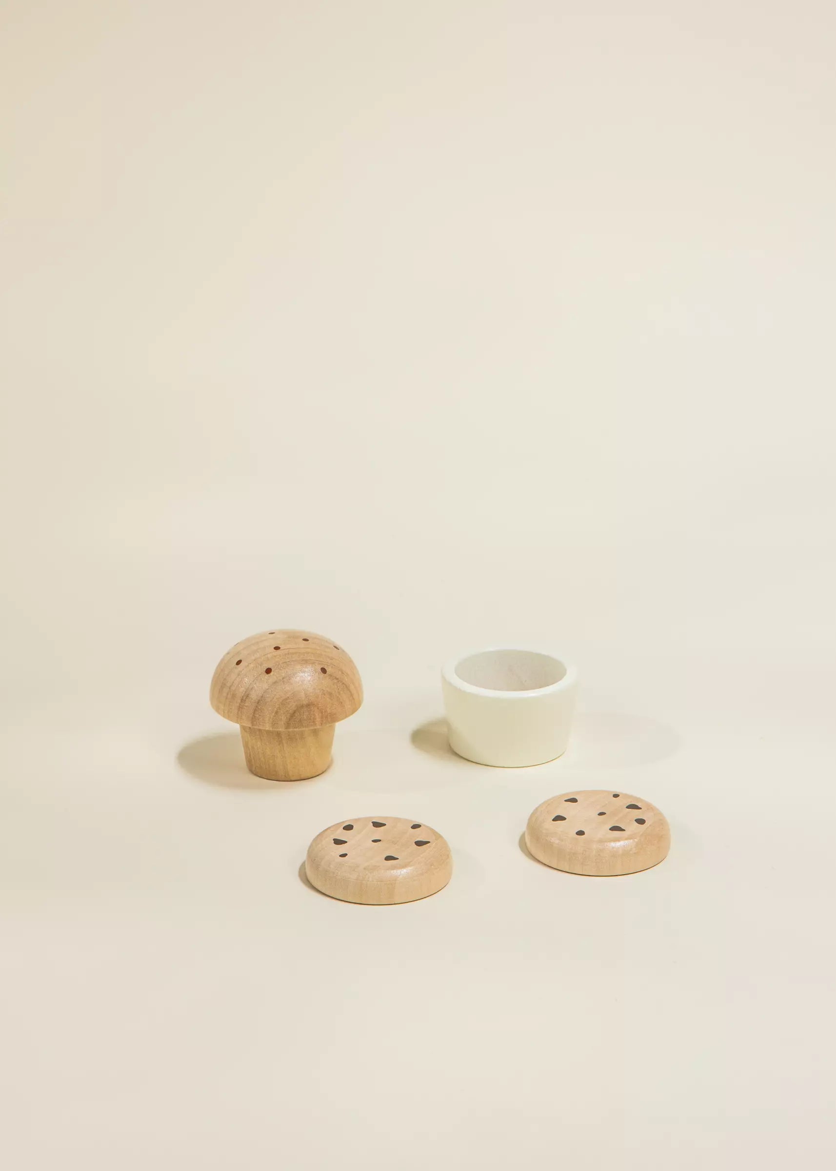 Image of Ensemble de station café en bois & accessoires