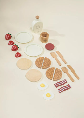 Ensemble de jeu de brunch en bois