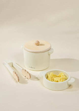Ensemble de jeu de pâtes fraîches en bois