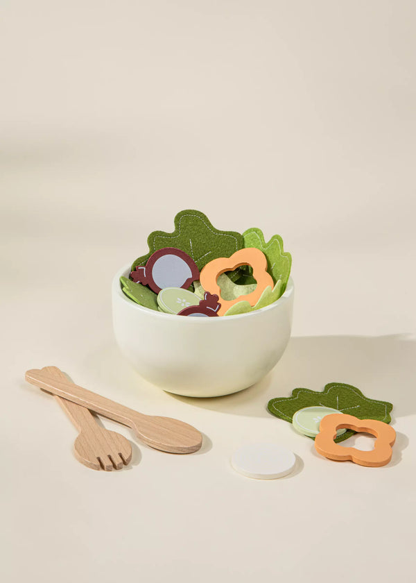 Ensemble de jeu de salade en bois