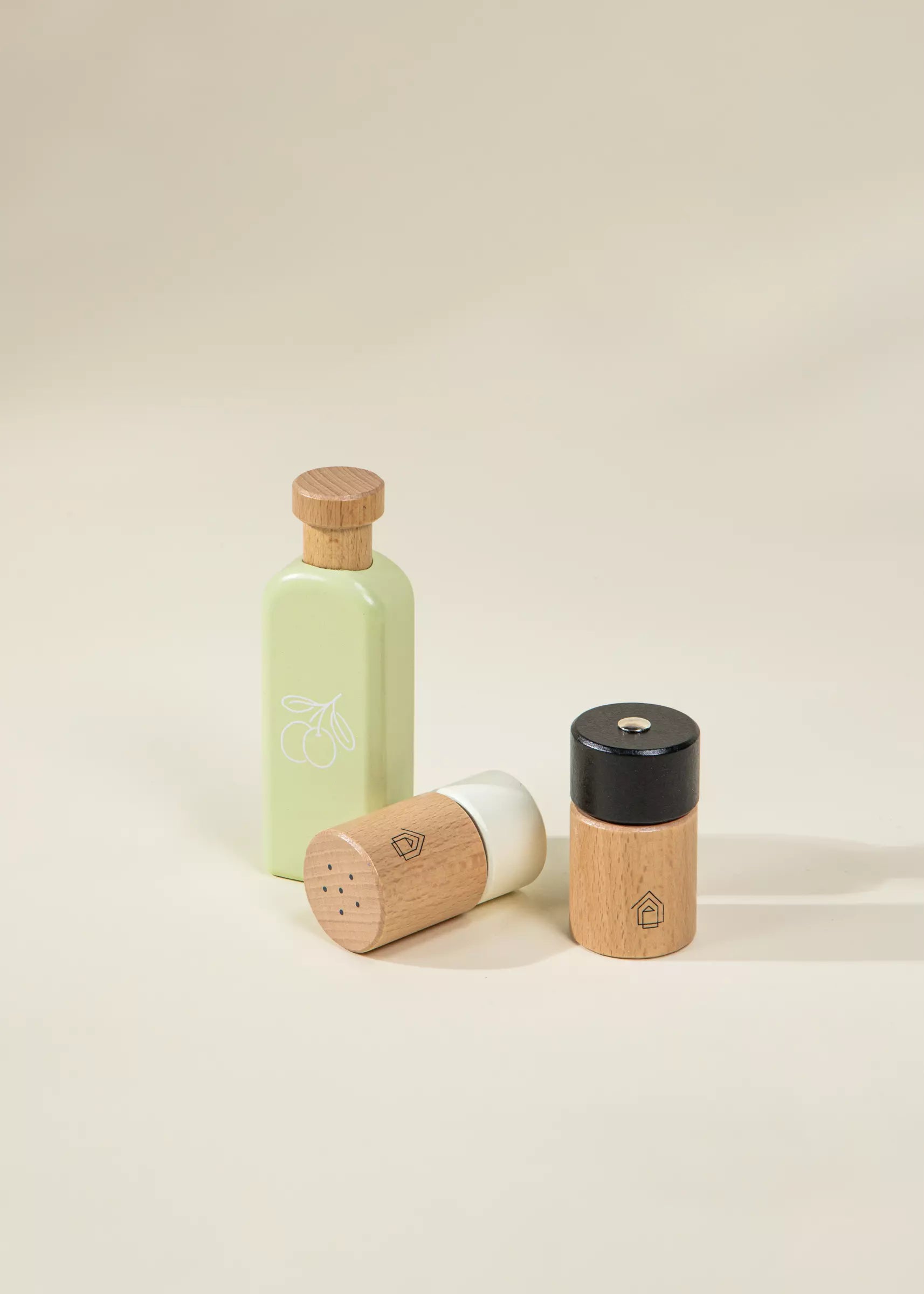 Image of Wooden Salad Playset