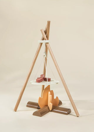 Ensemble de jeu de camping en bois