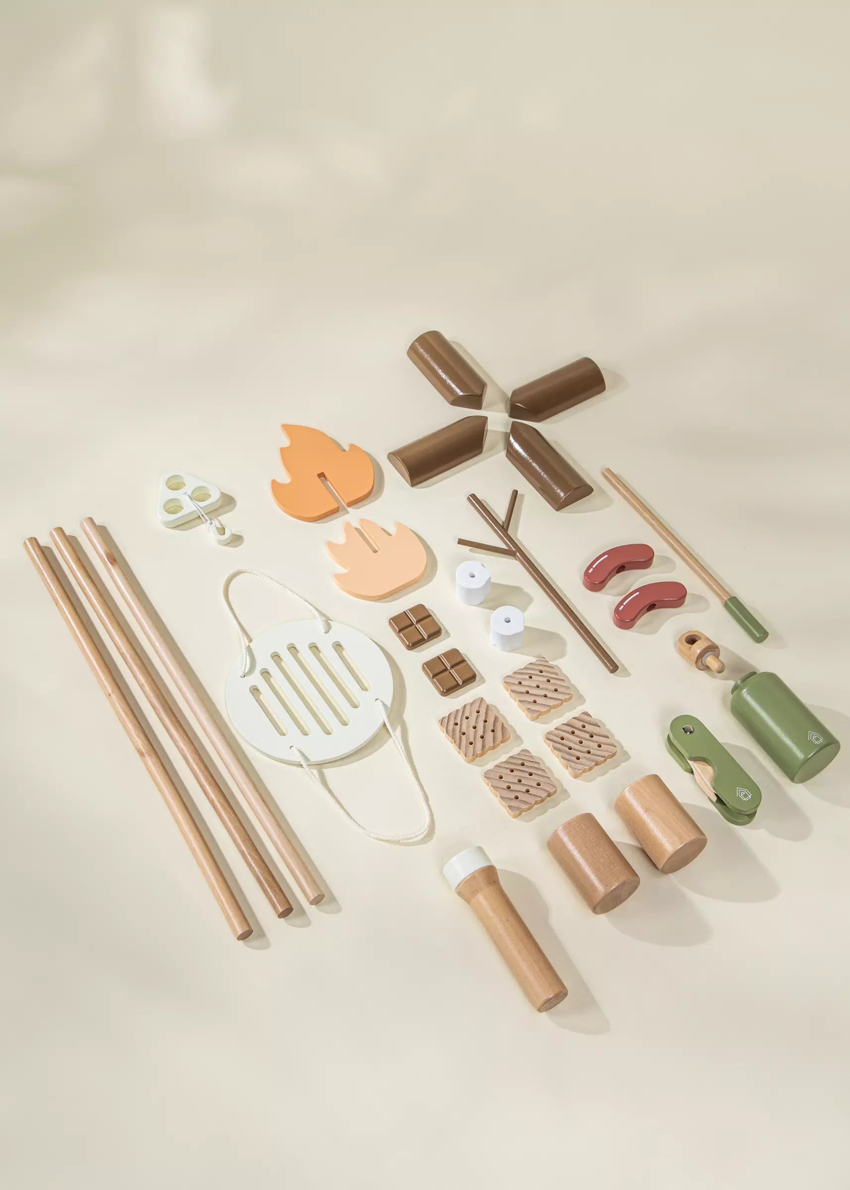 Image of Ensemble de jeu de camping en bois