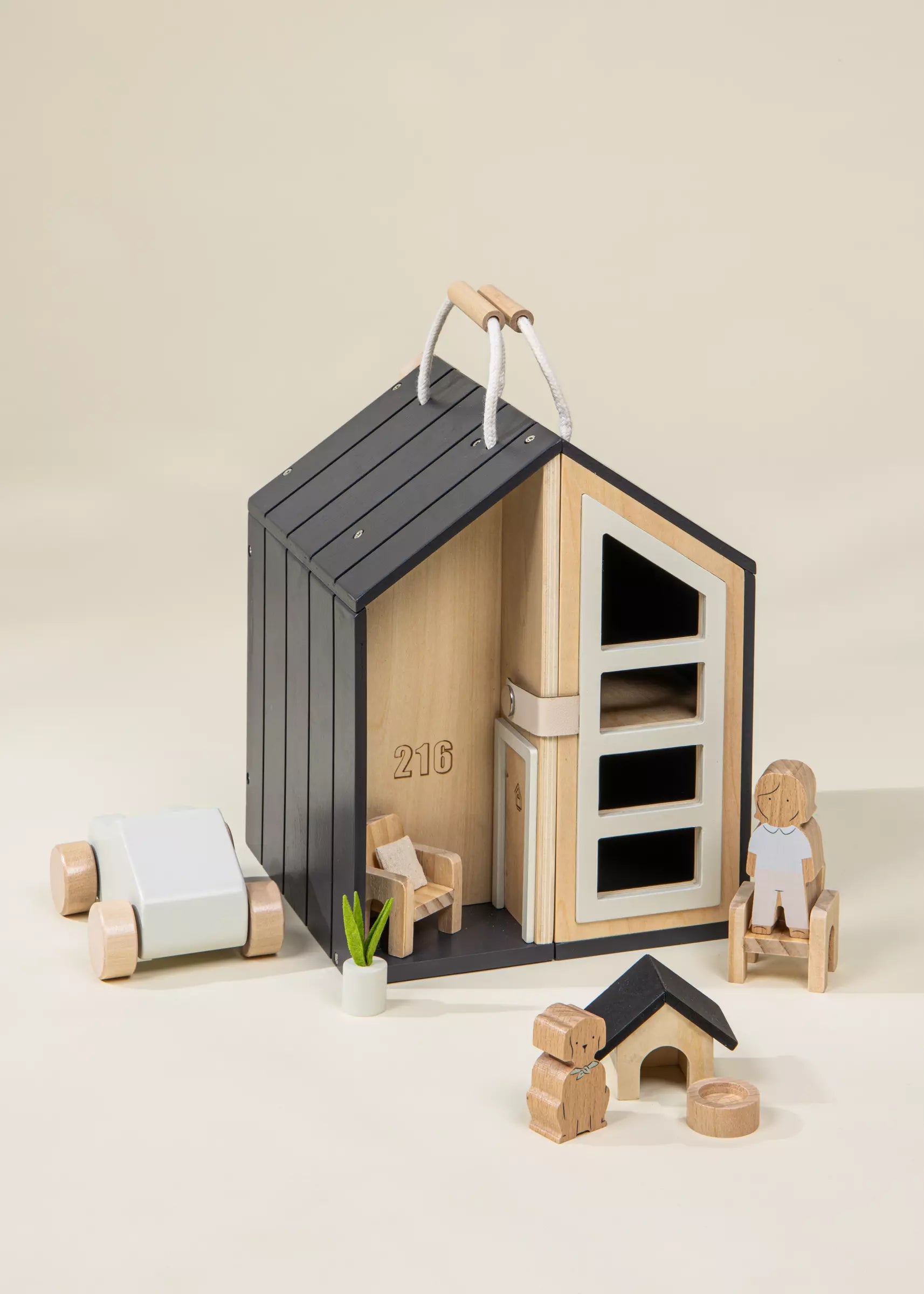 Image of Wooden Doll House To Go