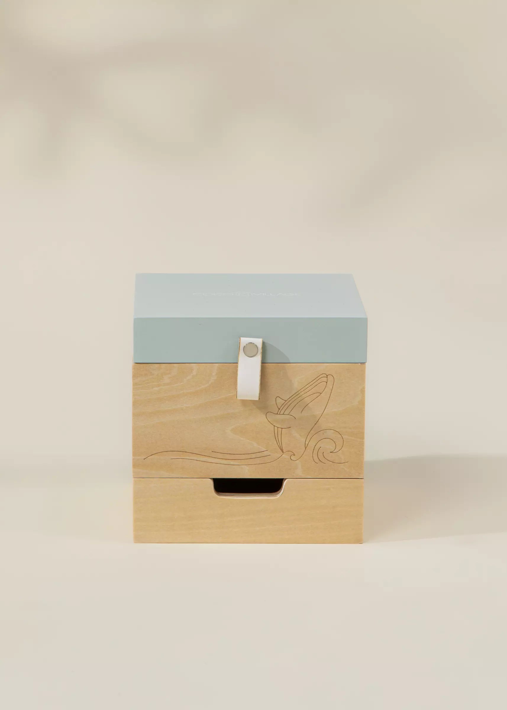 Image of Wooden Musical Souvenir Box - Ocean