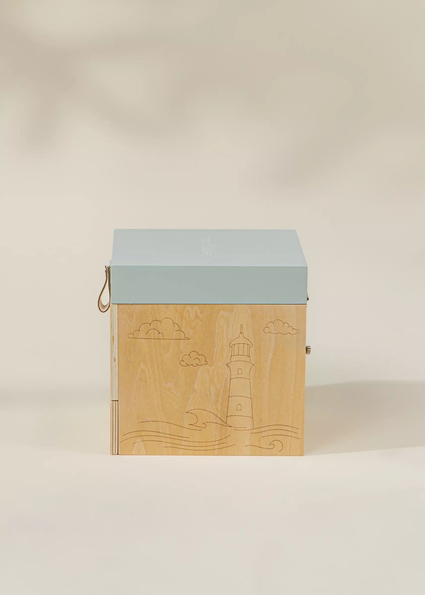Image of Wooden Musical Souvenir Box - Ocean