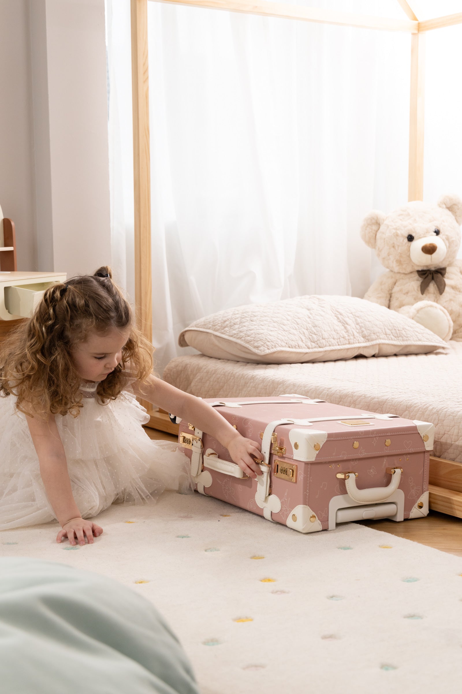 Image of Valise de cabine en cuir végétalien - Ballerine