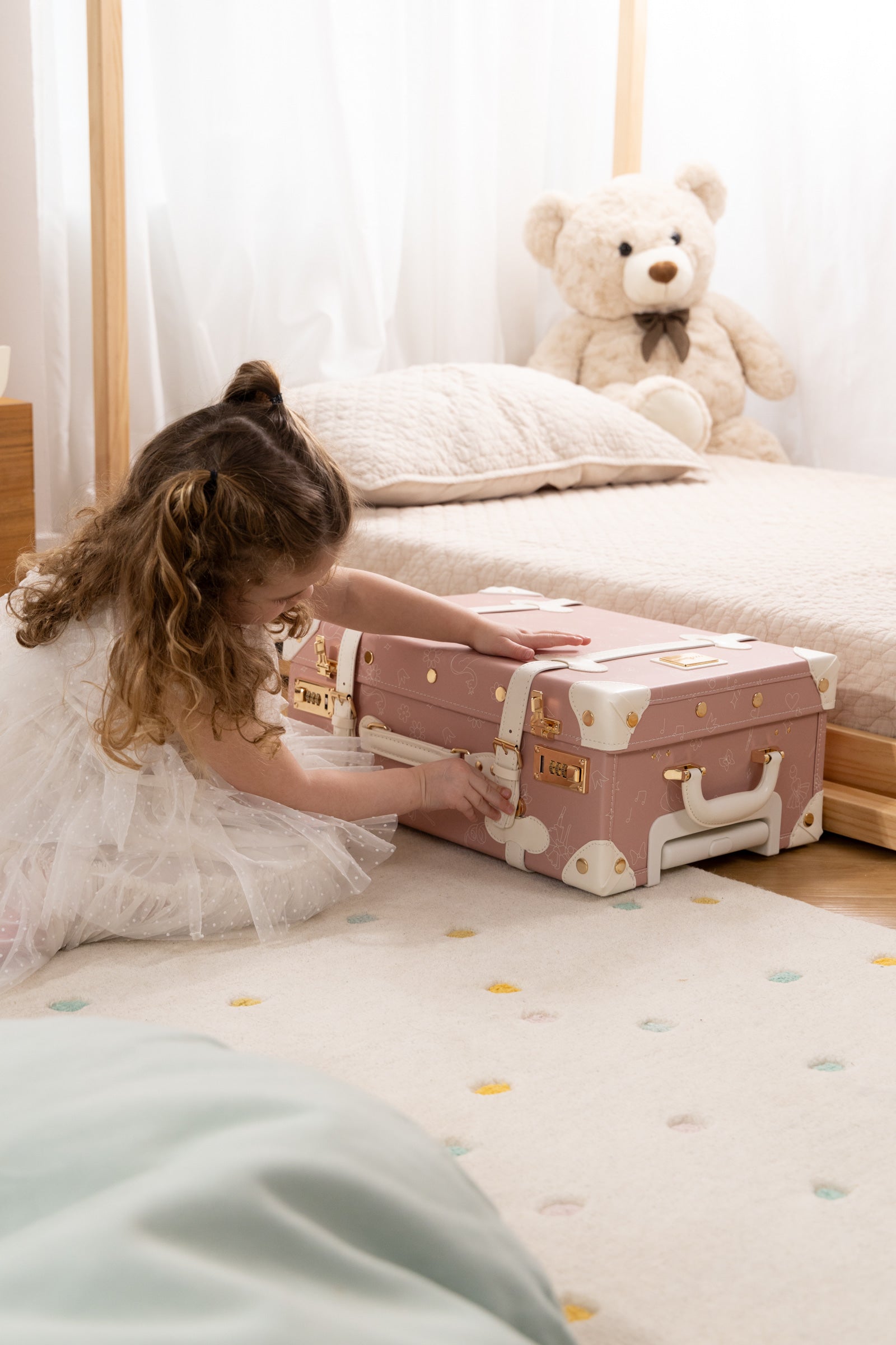 Image of Valise de cabine en cuir végétalien - Ballerine