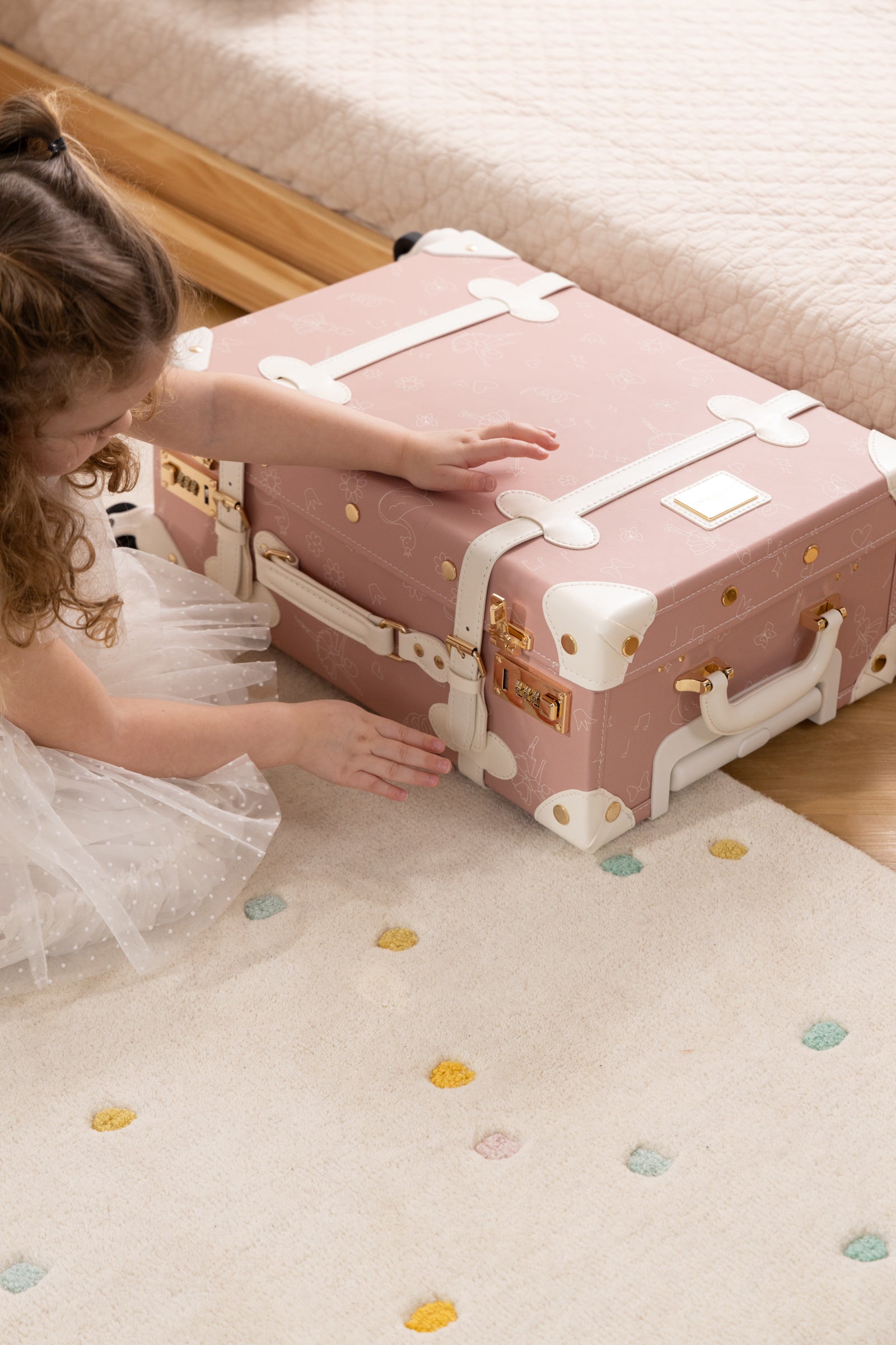 Image of Valise de cabine en cuir végétalien - Ballerine