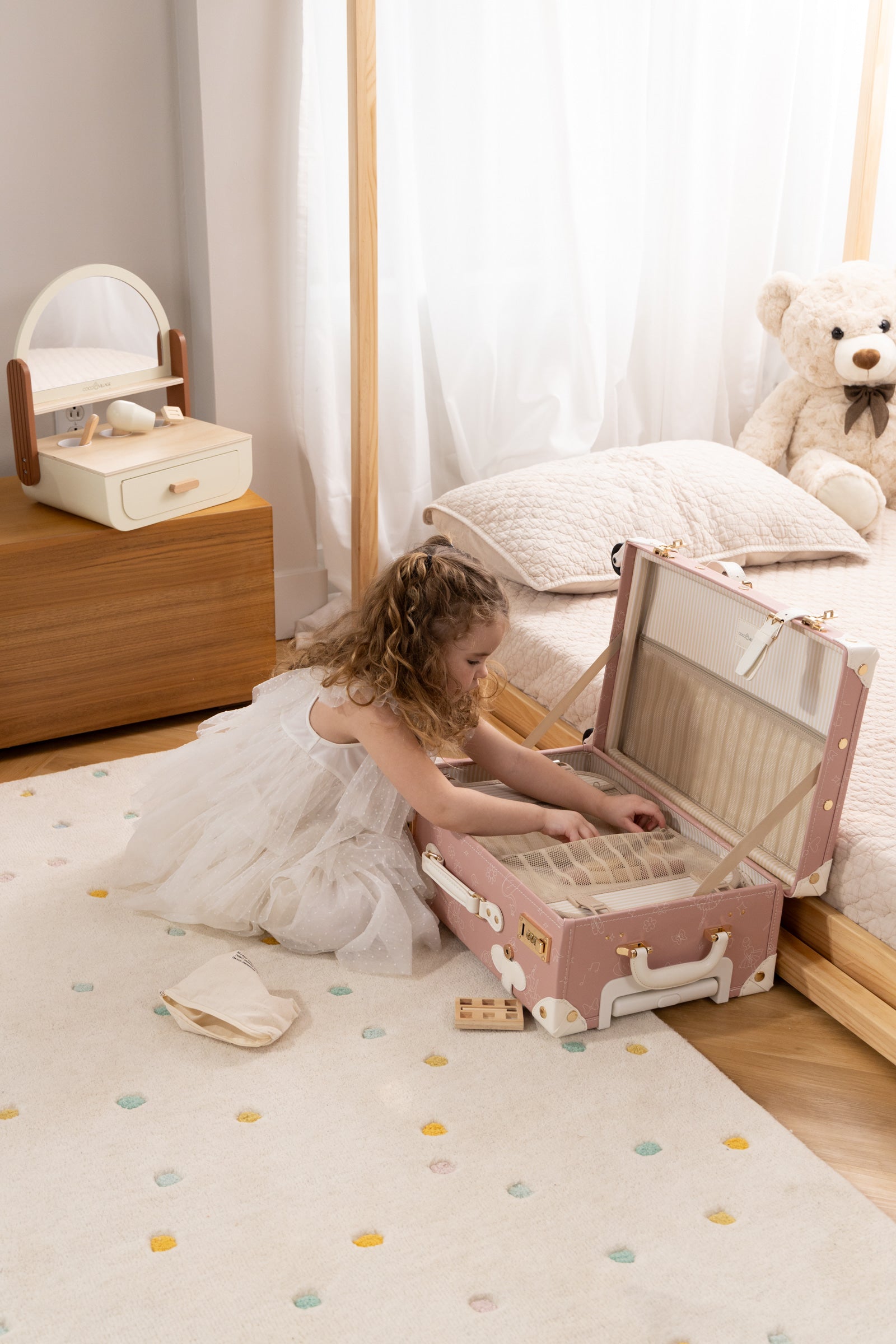 Image of Valise de cabine en cuir végétalien - Ballerine