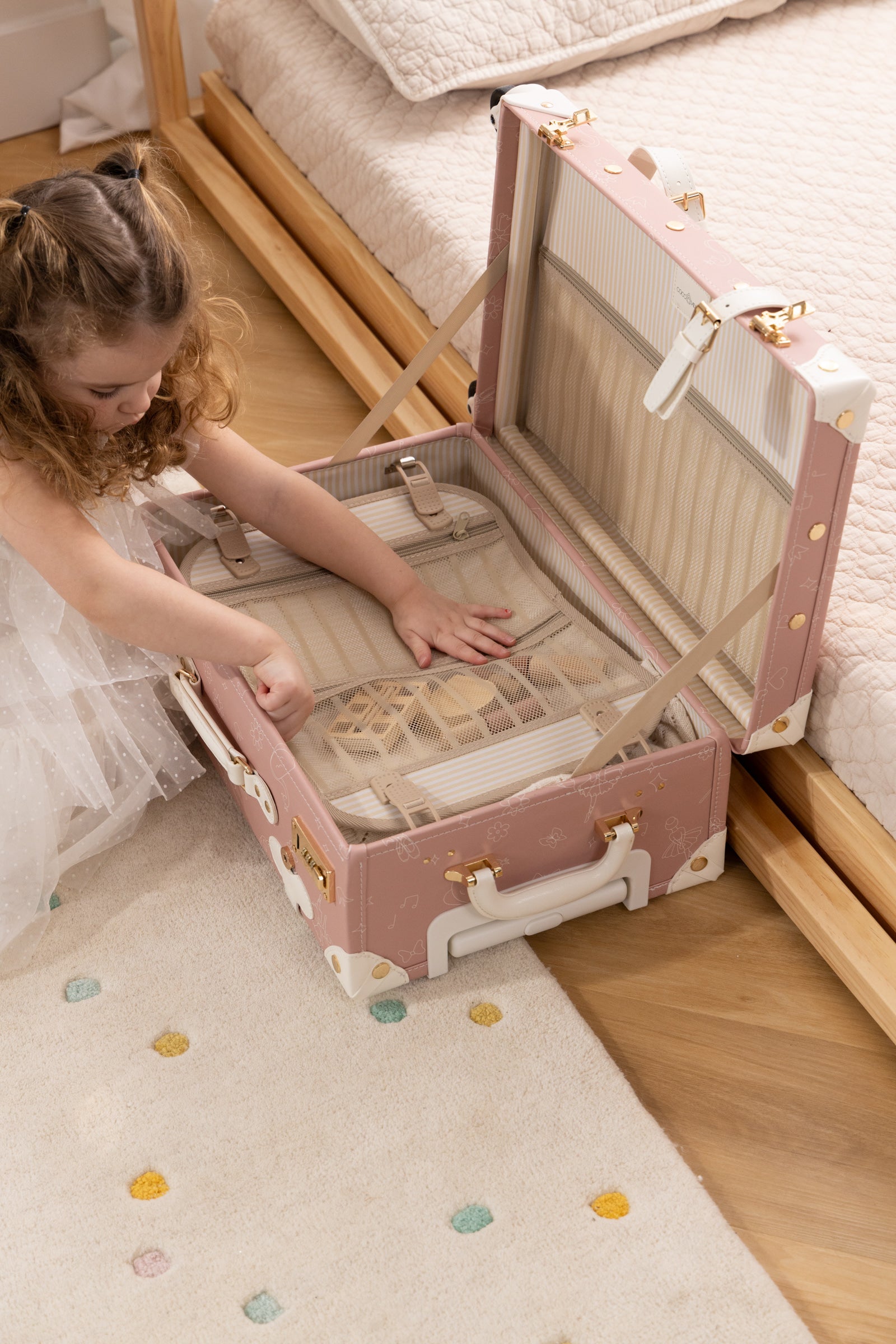 Image of Valise de cabine en cuir végétalien - Ballerine