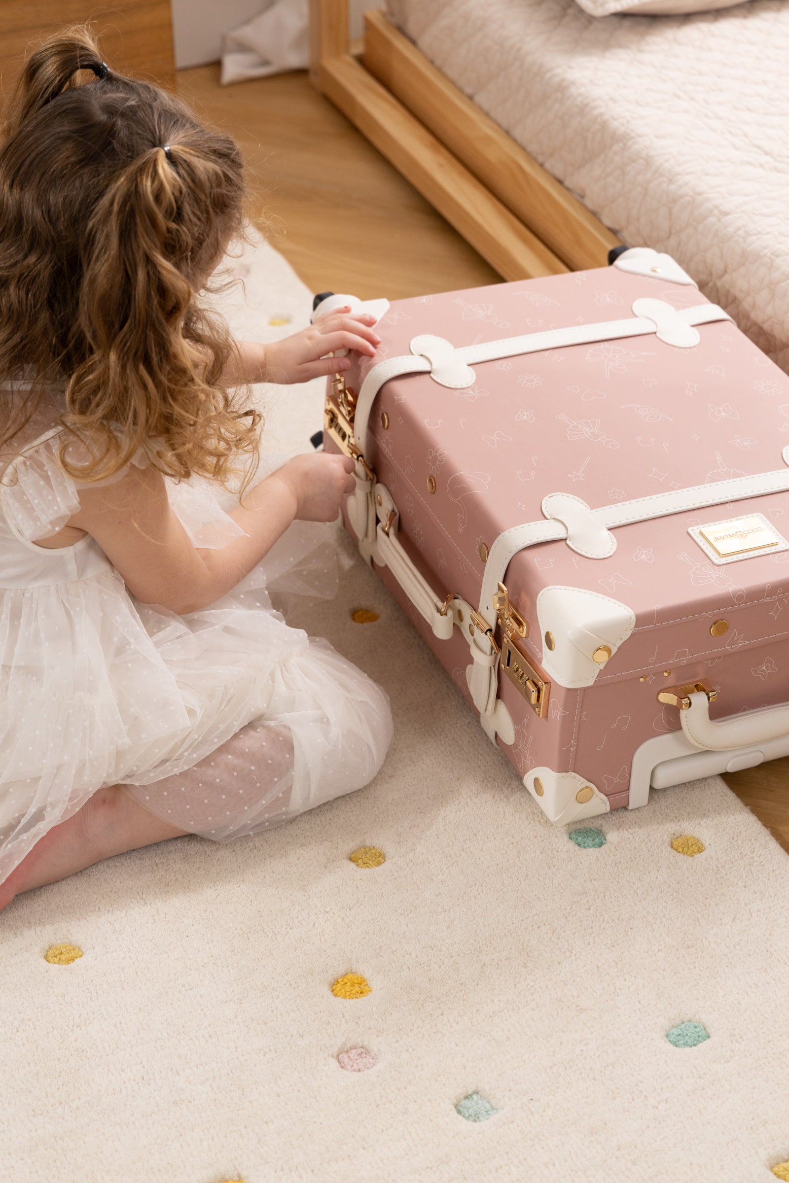 Image of Valise de cabine en cuir végétalien - Ballerine
