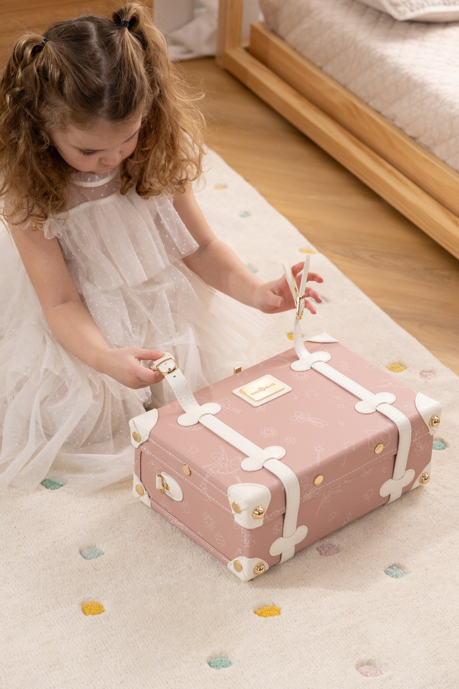 Image of Vegan Leather Play Suitcase - Ballerina