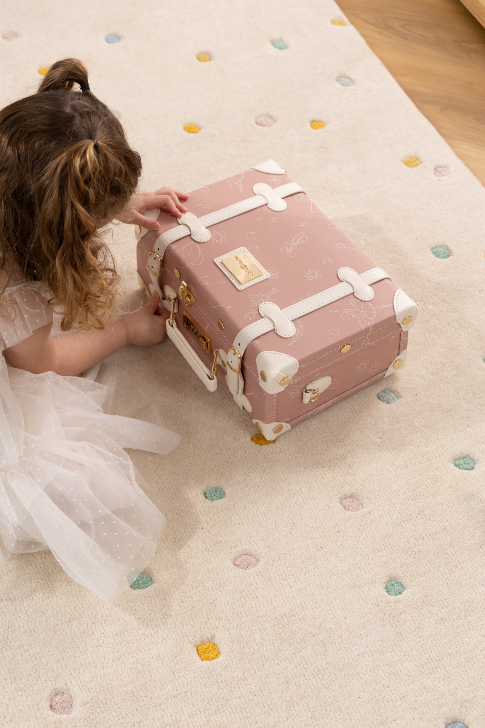 Image of Vegan Leather Play Suitcase - Ballerina