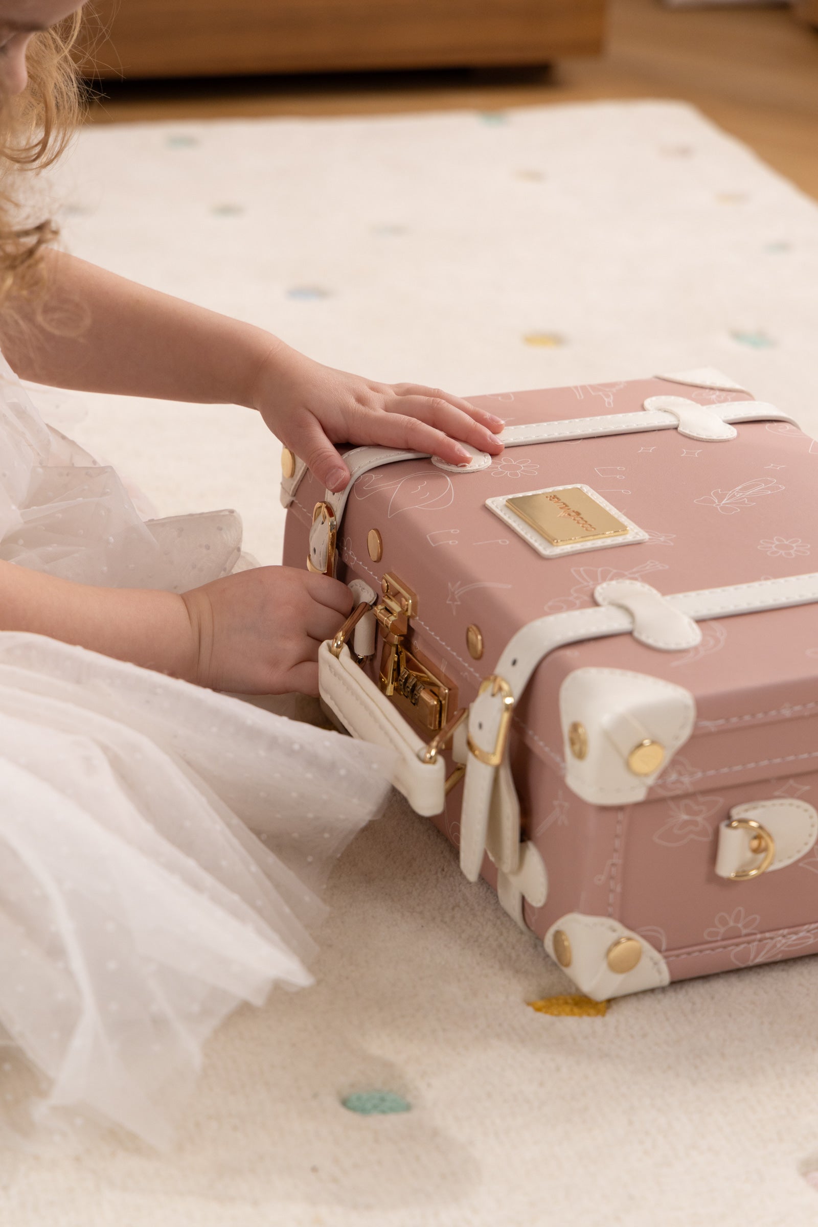 Image of Vegan Leather Play Suitcase - Ballerina