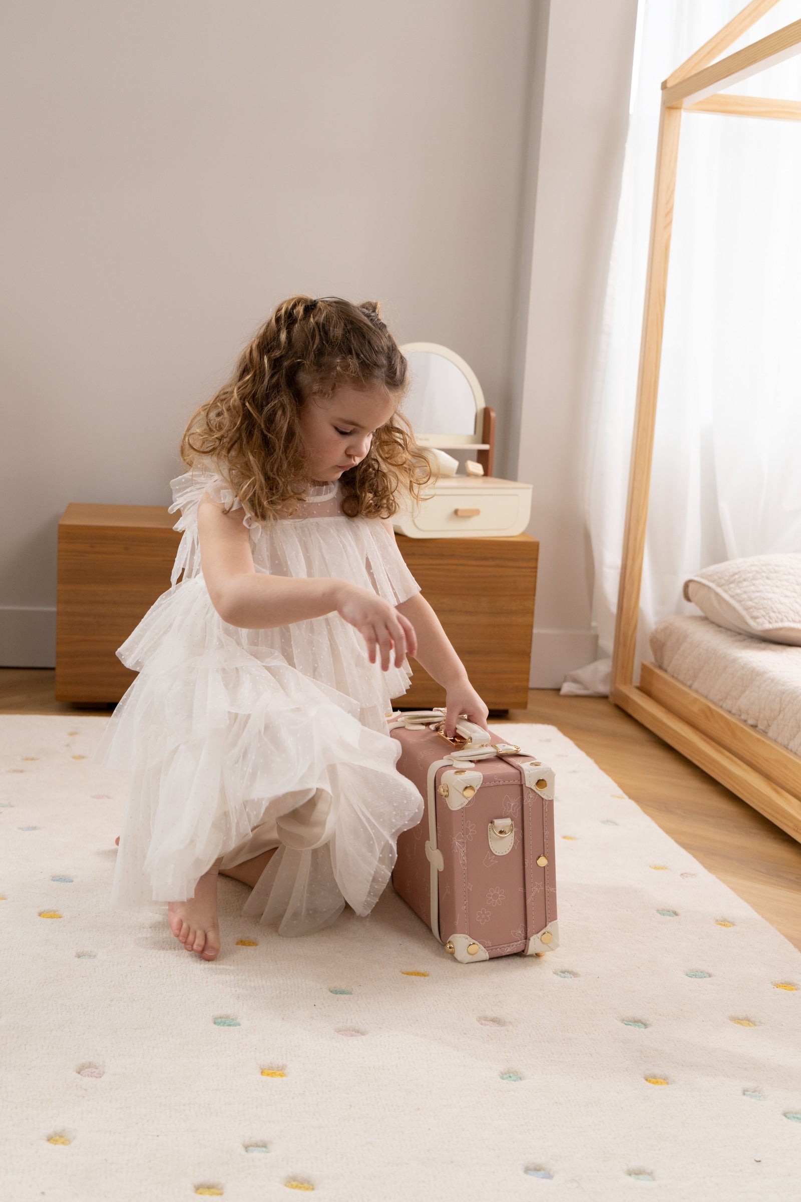 Image of Vegan Leather Play Suitcase - Ballerina