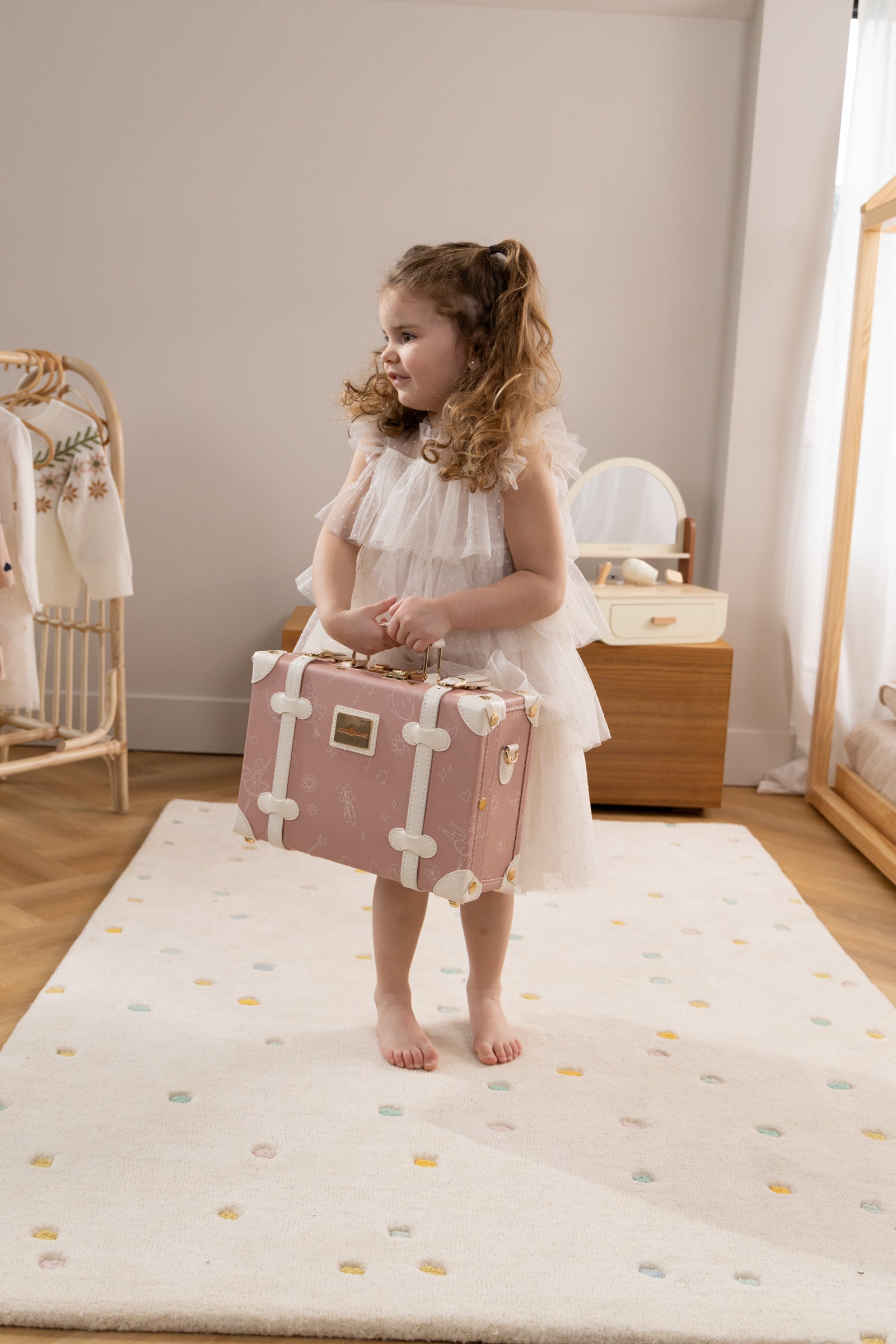 Image of Vegan Leather Play Suitcase - Ballerina