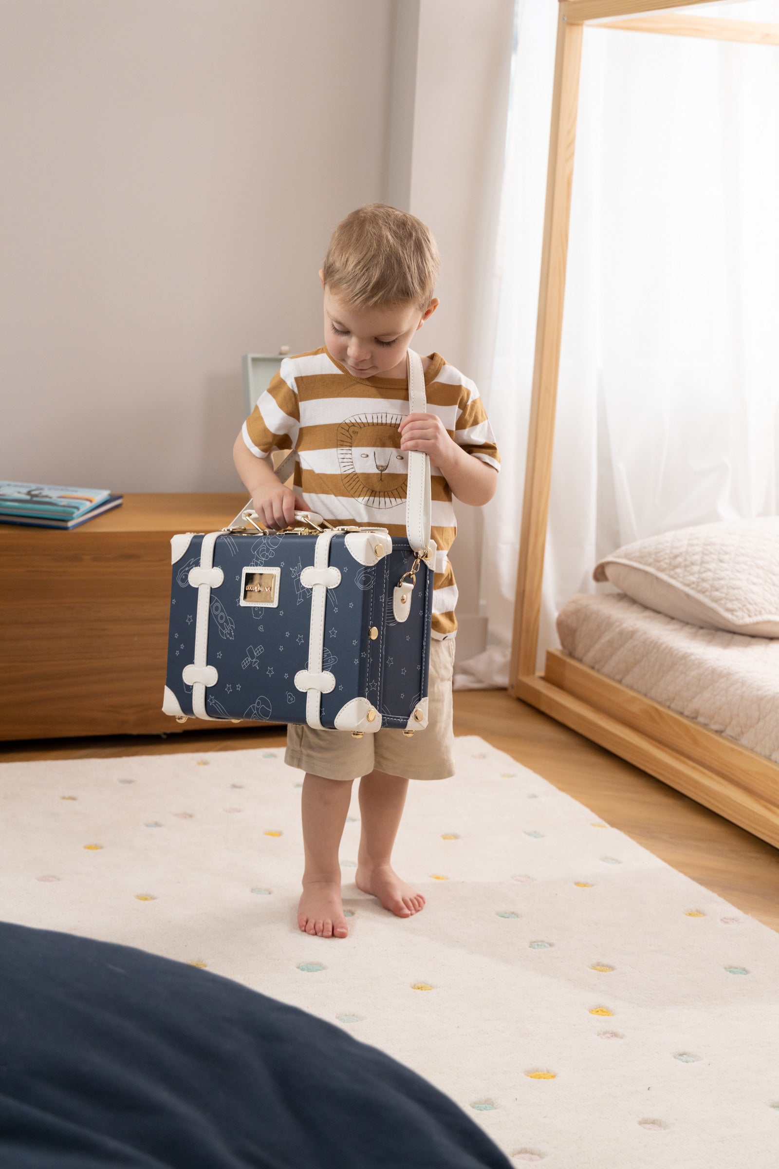 Image of Vegan Leather Play Suitcase - Space