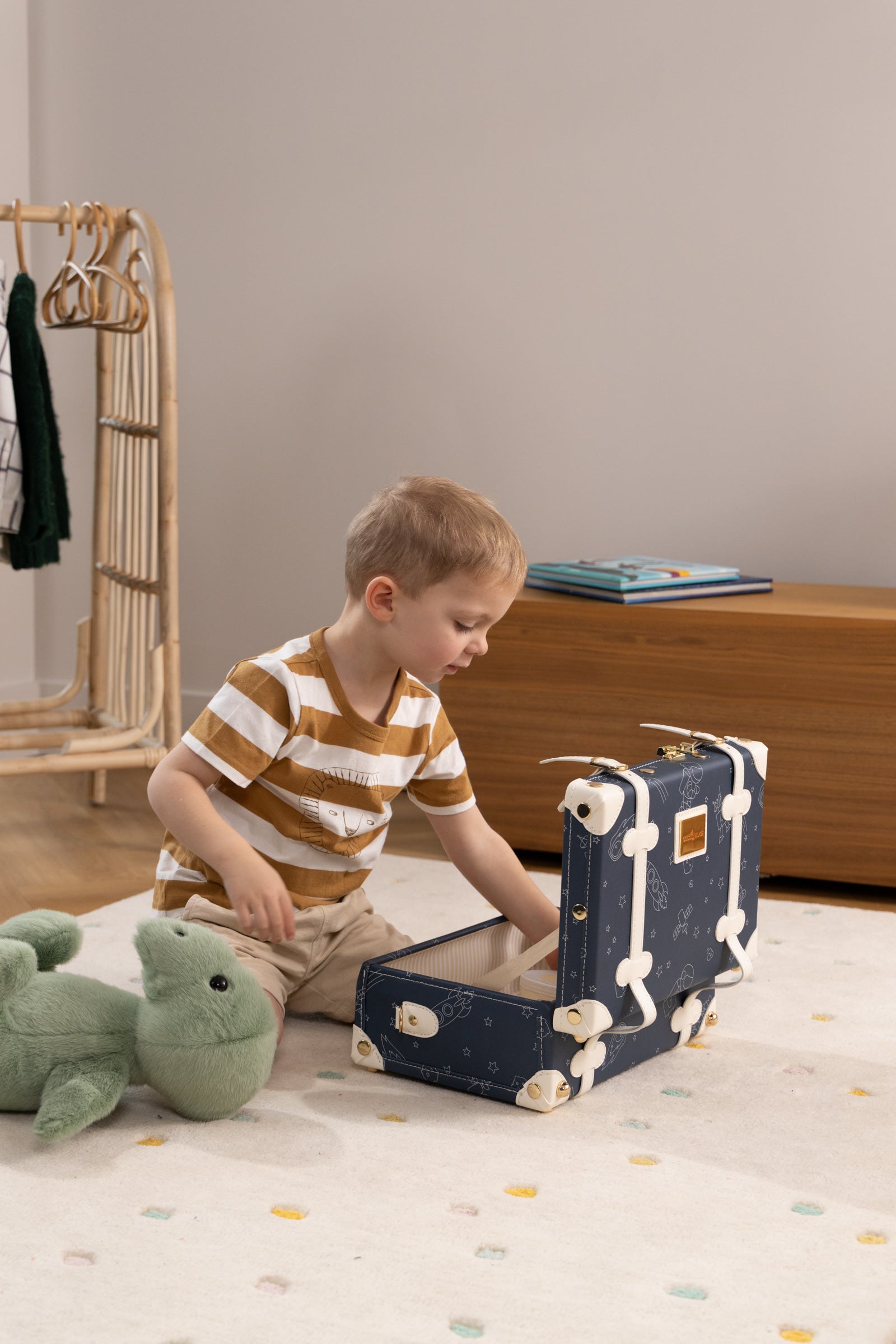 Image of Vegan Leather Play Suitcase - Space