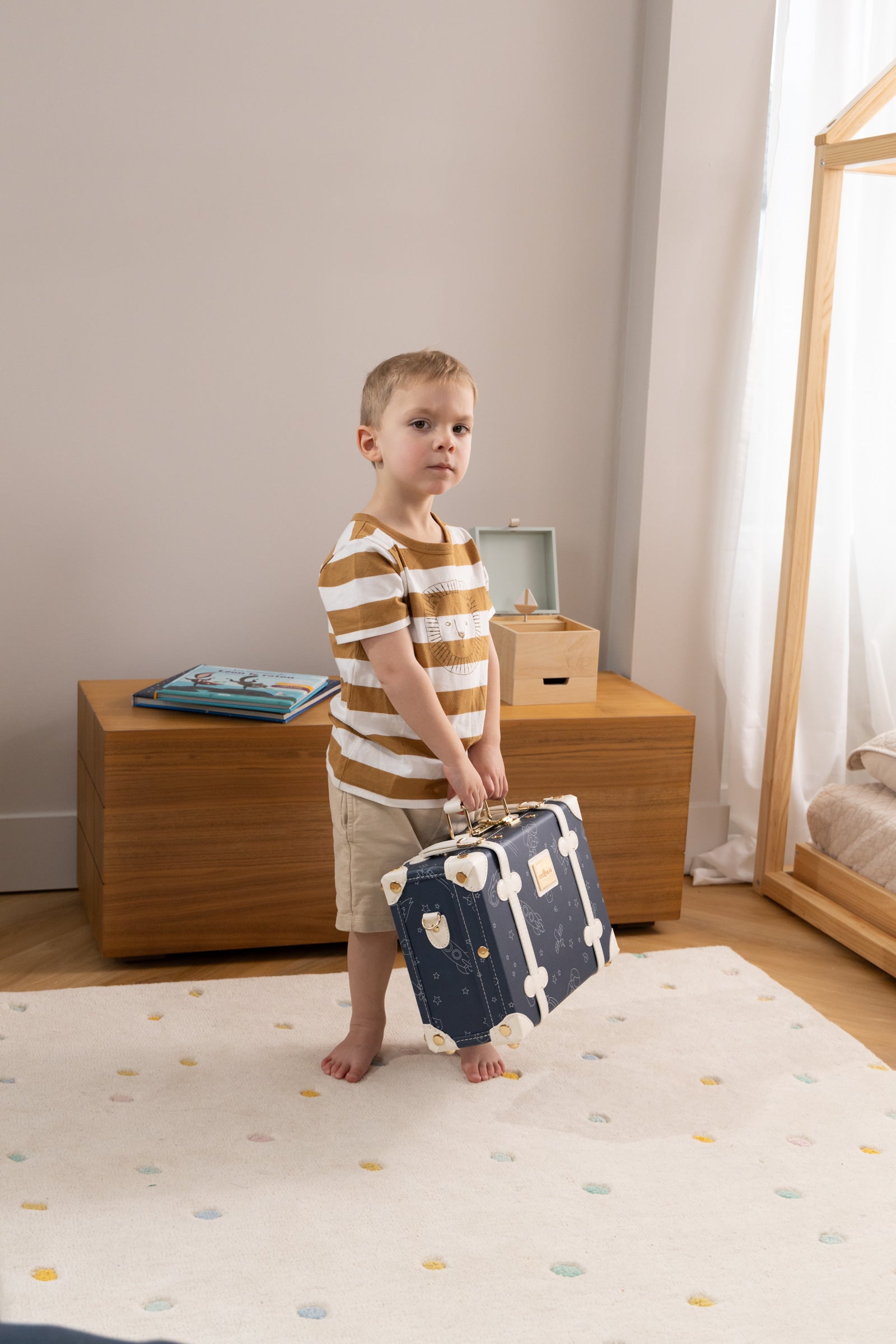 Image of Vegan Leather Play Suitcase - Space