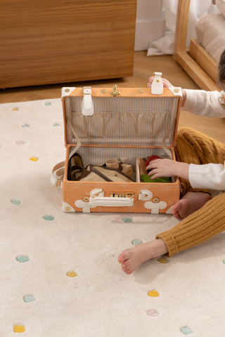 Valise de jeu en cuir végétalien - Nature