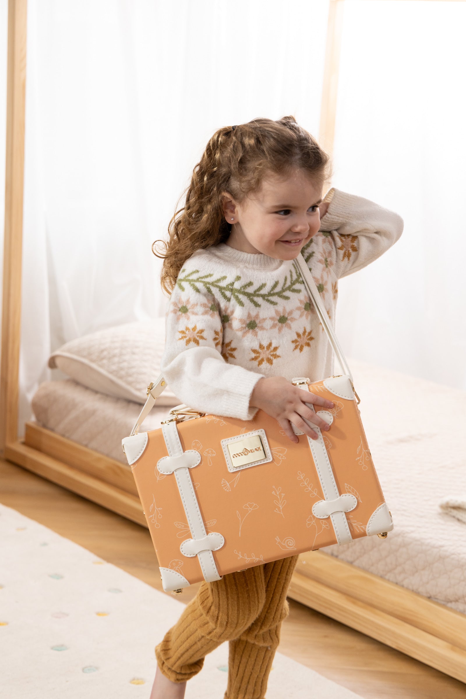 Image of Valise de jeu en cuir végétalien - Nature