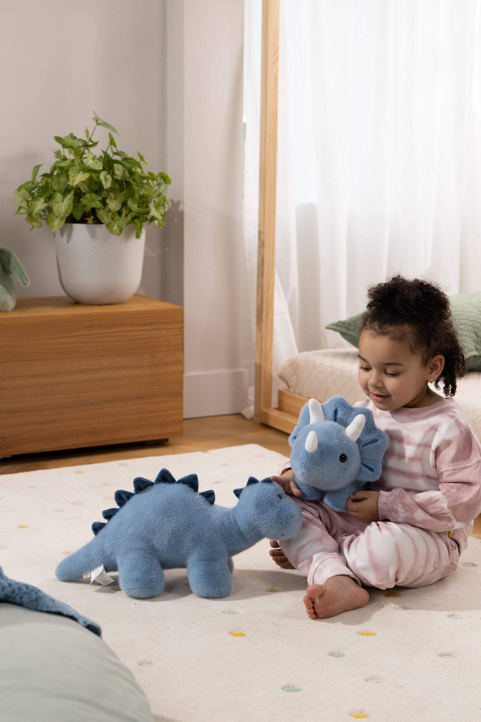 Image of Dino Plush Toy - Blue Diplodocus