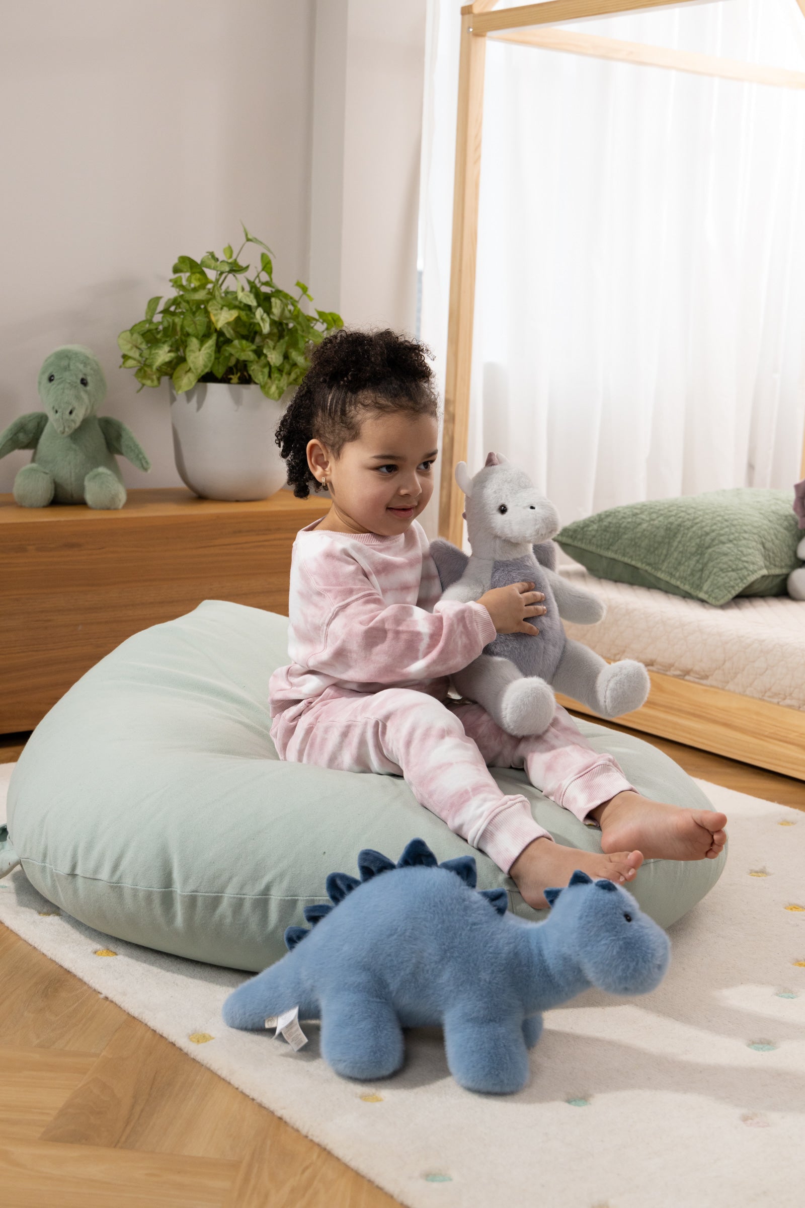 Image of Dino Plush Toy - Blue Diplodocus