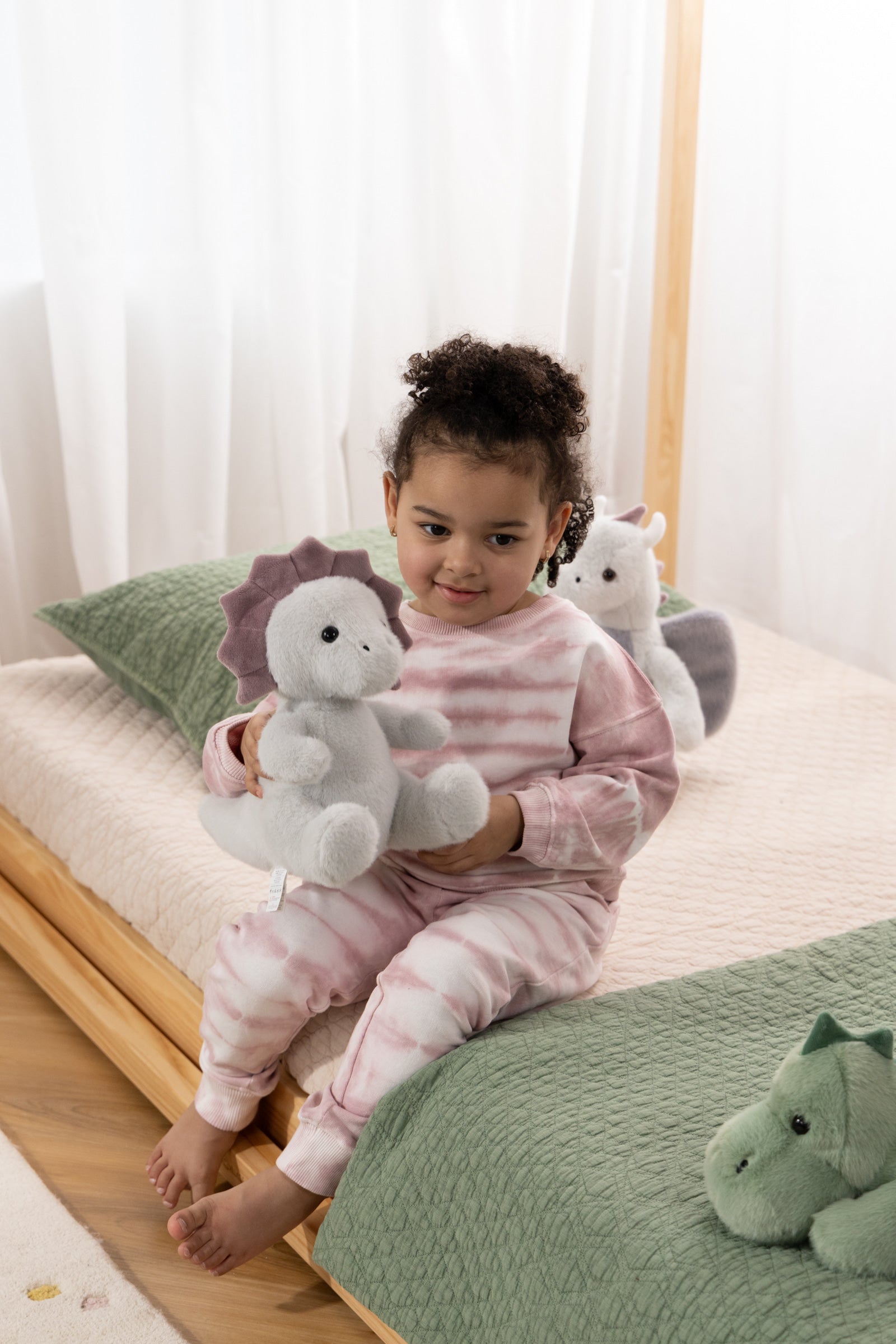 Image of Peluche Dino - Tricératops gris