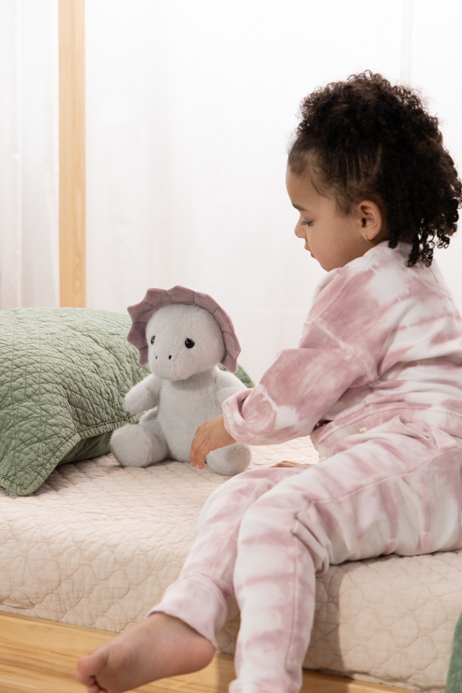 Image of Peluche Dino - Tricératops gris