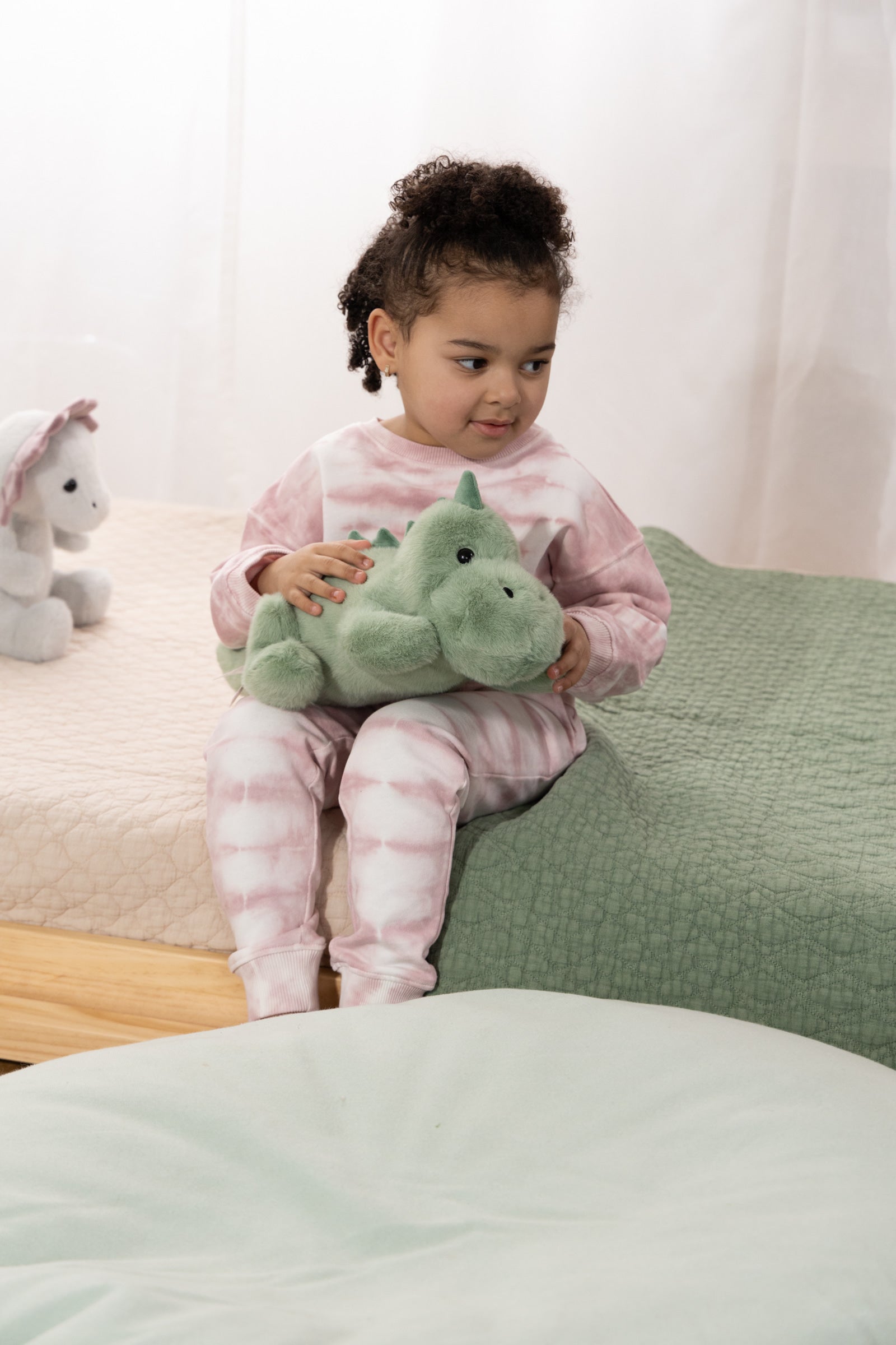 Image of Dino Plush Toy - Light Green Stegosaurus